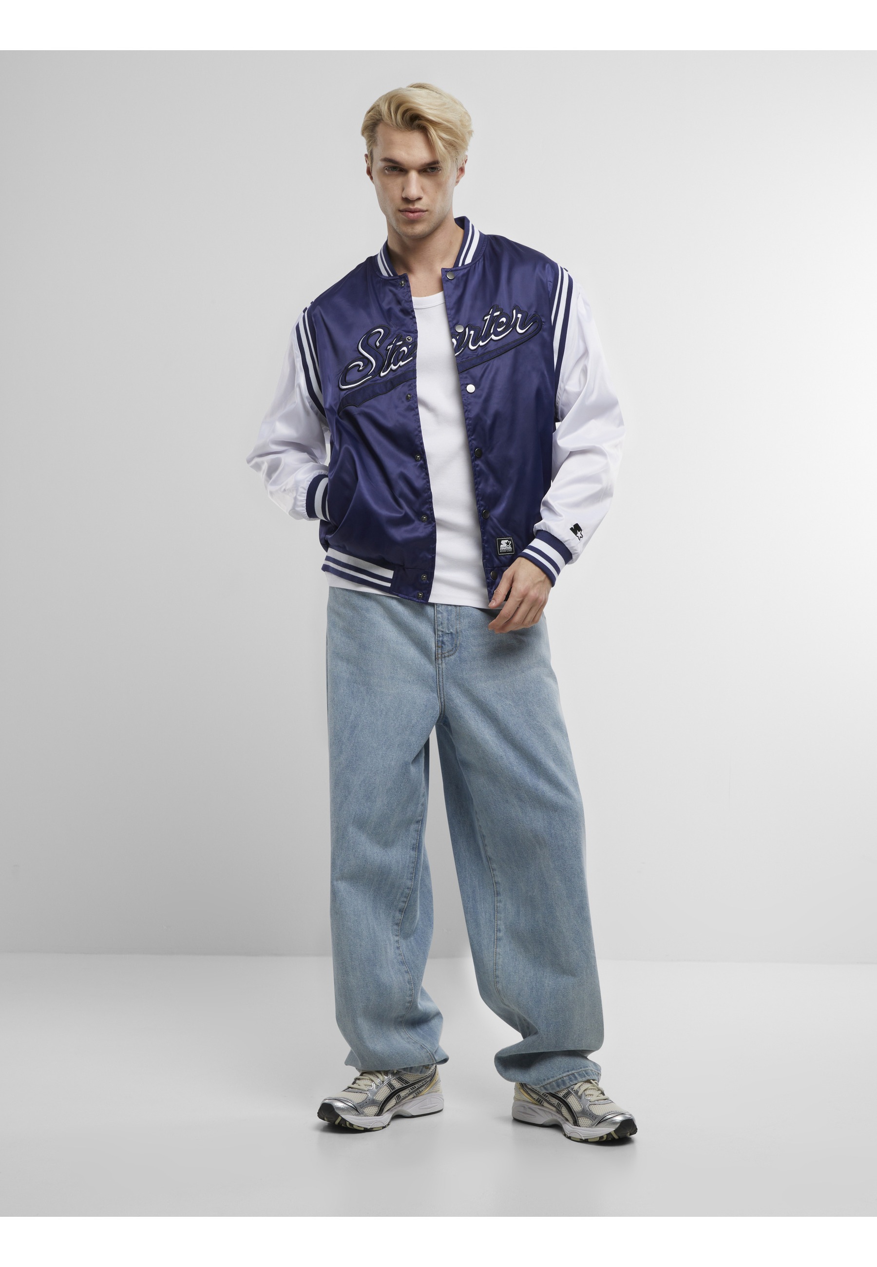 Starter Black Label Collegejacke »Starter Black Label Starter Satin College Jacket« 1 Stk. tlg. ohne Kapuze