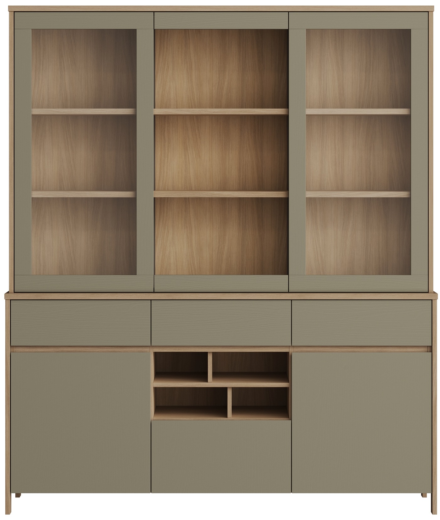 Thumbnail - Home affaire Buffet "Stranda, Hochschrank im Scandi-Style, moderner Schrank" Rahmenoptik, ausreichend Stauraum, vielseit...
