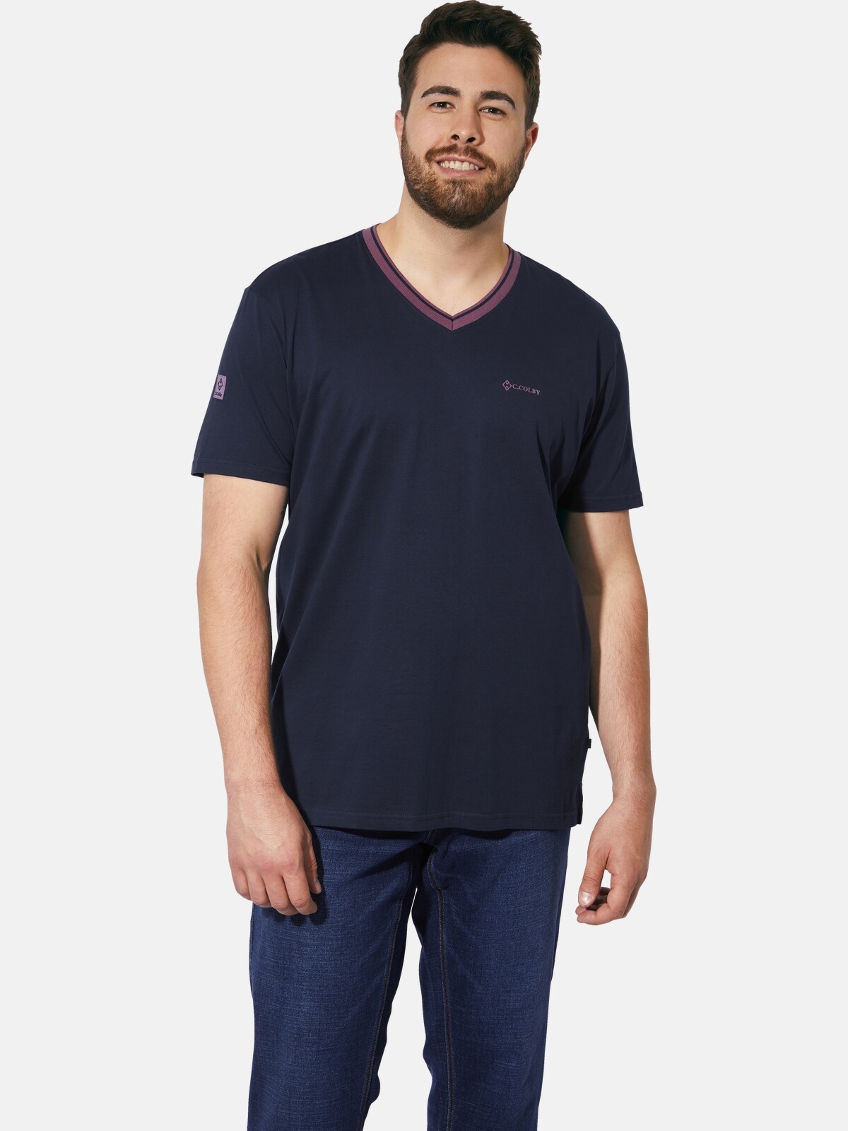 Charles Colby T-Shirt »Doppelpack T-Shirt EARL EDELEY«, (2 tlg.)