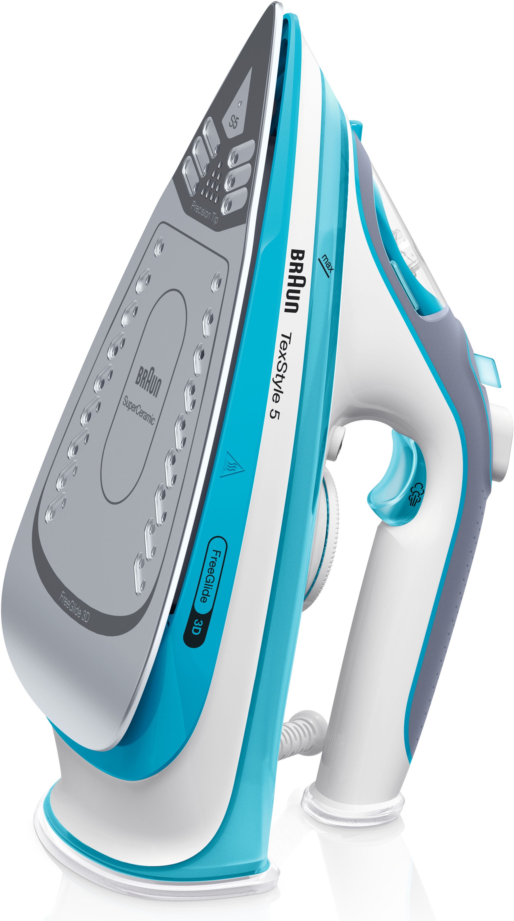 Braun Dampfbügeleisen "TexStyle 5 SI 5006 BL - 2.600 W, 180 g Dampfstoß, 30 günstig online kaufen
