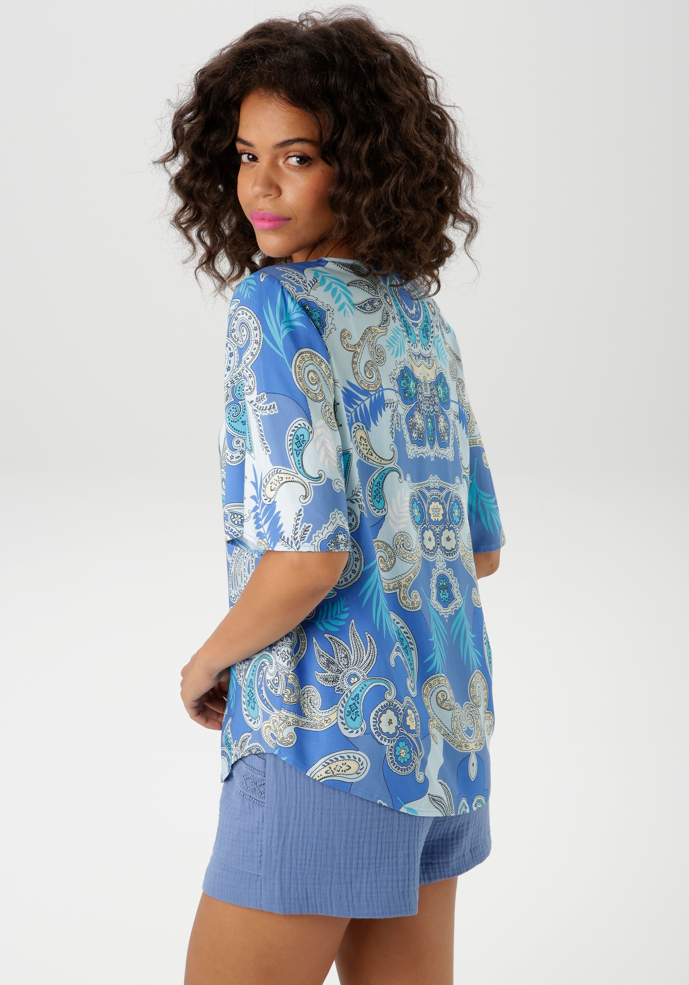 Aniston CASUAL Schlupfbluse, mit großflächigem Paisley-Muster günstig online kaufen