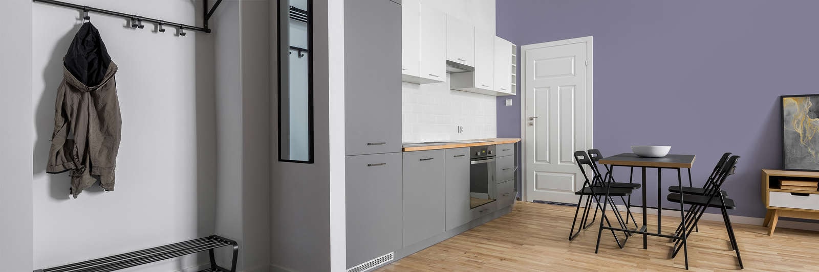 A.S. Création Wandfarbe »Premium Innenwandfarbe PURO Tuchmatt simple mauve« ideal für Wohnzimmer, Schlafzimmer, Flur und Küche, Farbwelt Violett