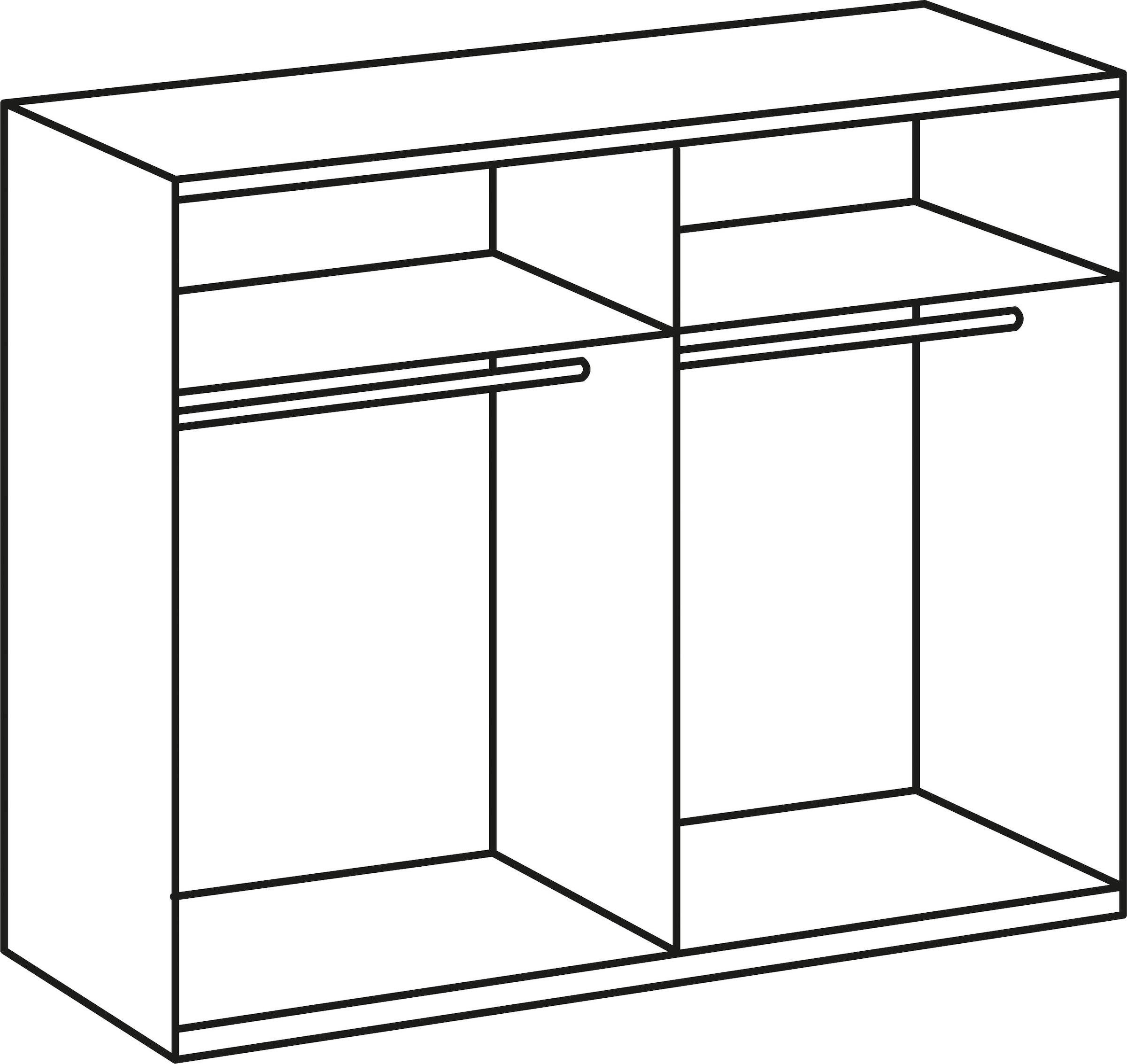 Wimex Schwebetürenschrank »Bert«