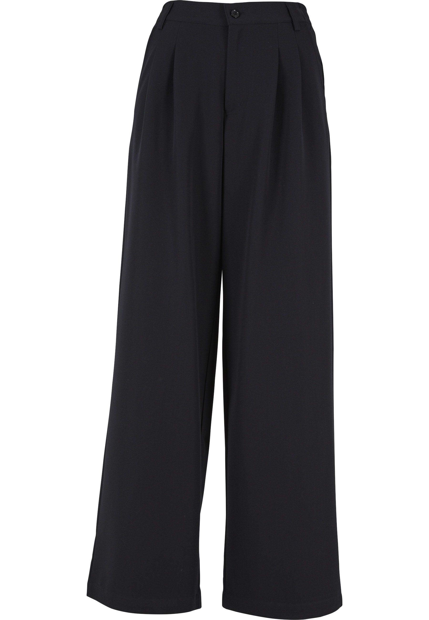 URBAN CLASSICS Stoffhose "Urban Classics Damen Ladies Ultra Wide Pleat-Fron günstig online kaufen
