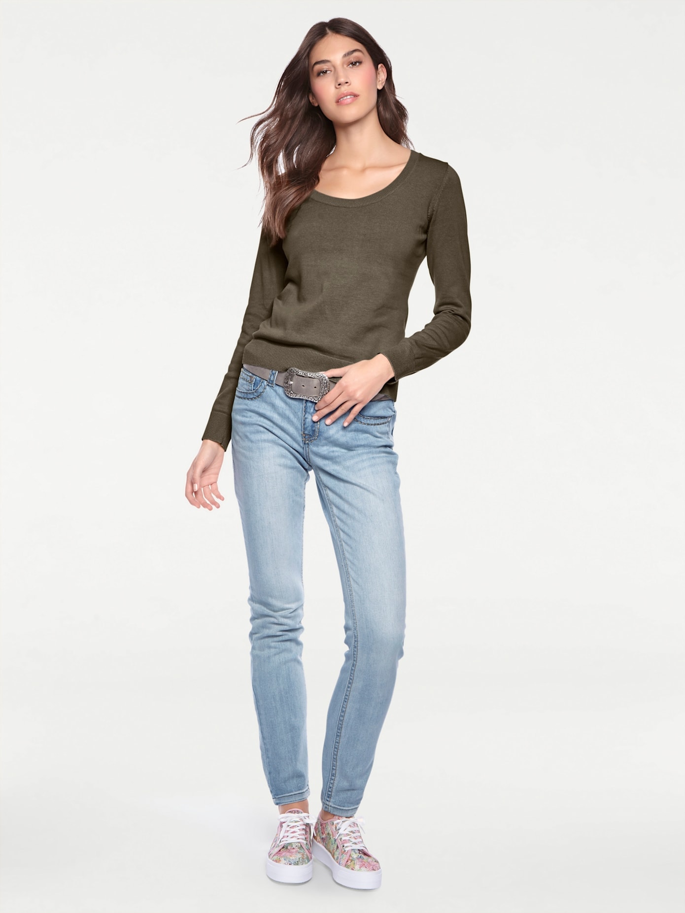 LINEA TESINI by heine Rundhalspullover "Rundhals-Pullover"