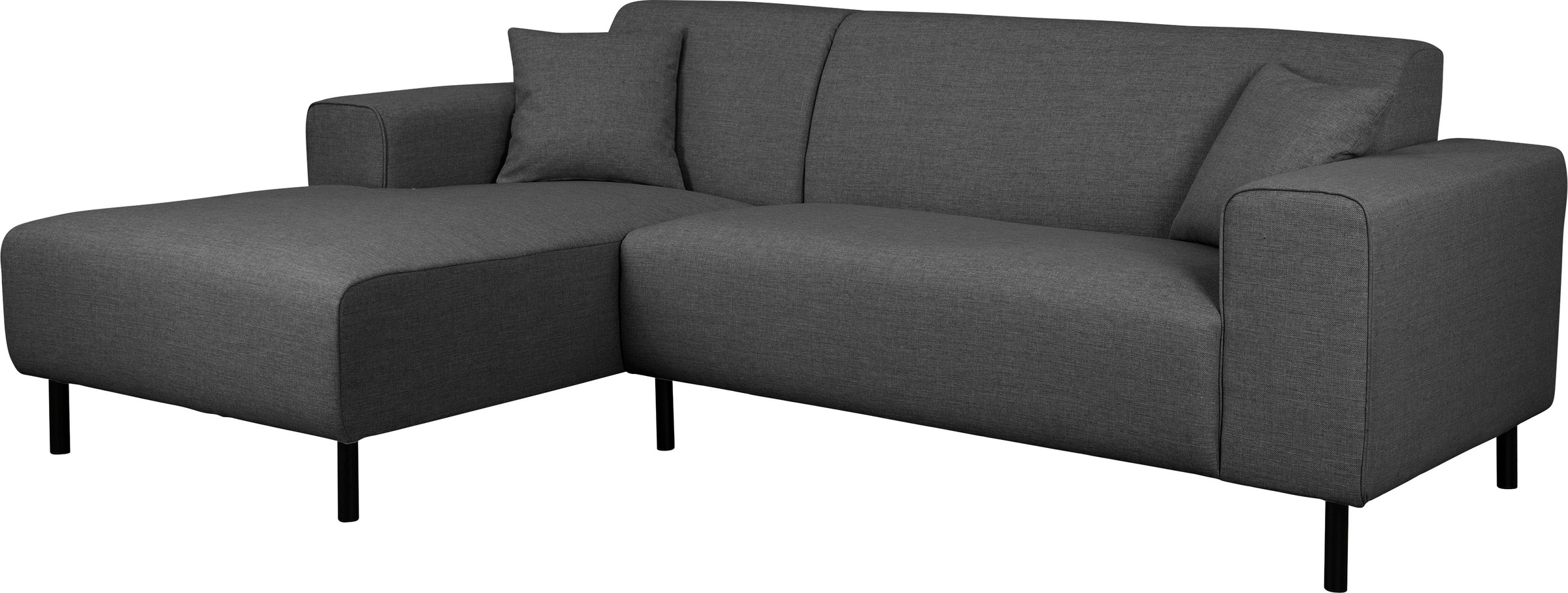 Home affaire Ecksofa »ARROS L-Form mit Wellenunterfederung, Maße B/T/H: 235/163/81 cm«, incl. Zierkissen, mit Recamiere rechts/links bestellbar, auch in Cord