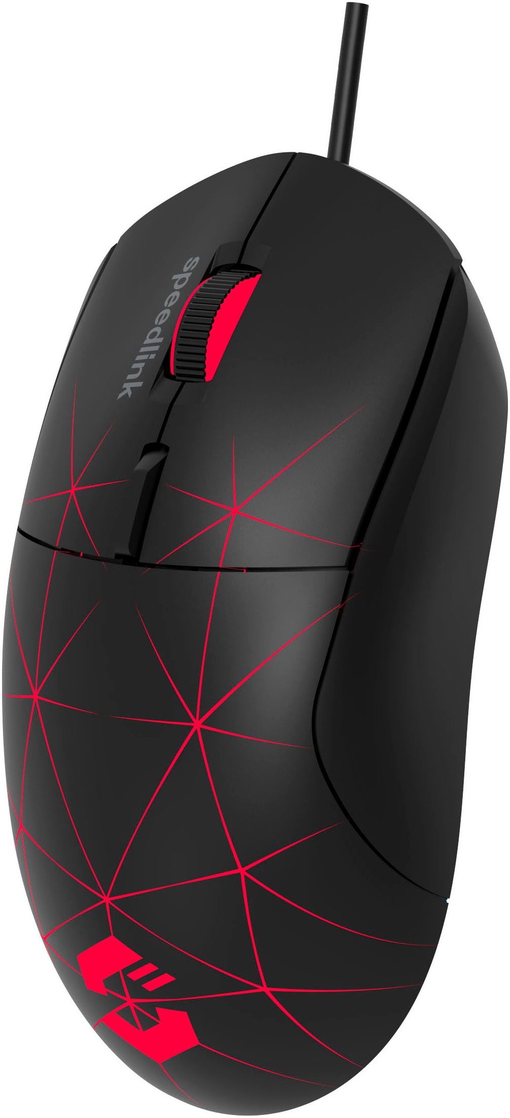 Speedlink Gaming-Maus »CORAX konfigurierbare RGB Beleuchtung, 5 programmierbare Tasten«, DPI-Schalter bis 3.200 dpi, kabelgebunden, stoffummanteltes Kabel