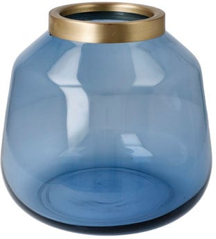 Goebel Tischvase "Aurora Blue", (1 St.), Vase aus Glas und Metall, handgefe günstig online kaufen