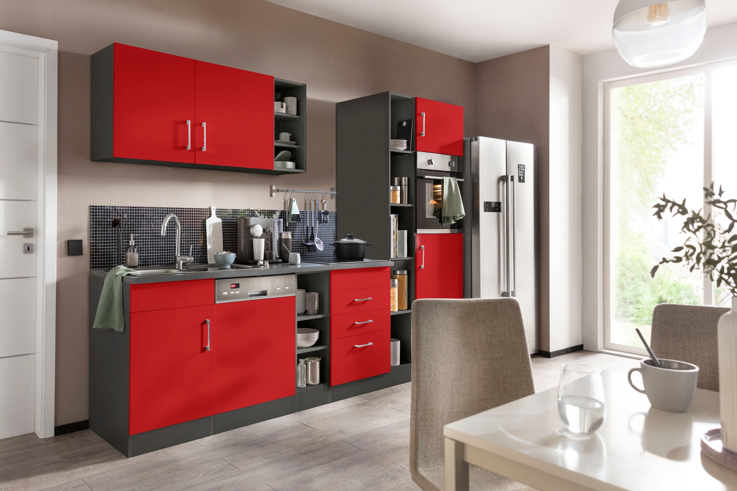 KOCHSTATION Küchenzeile "KS-Paris – Küchen mit einzigartigen Fotomotiven au günstig online kaufen