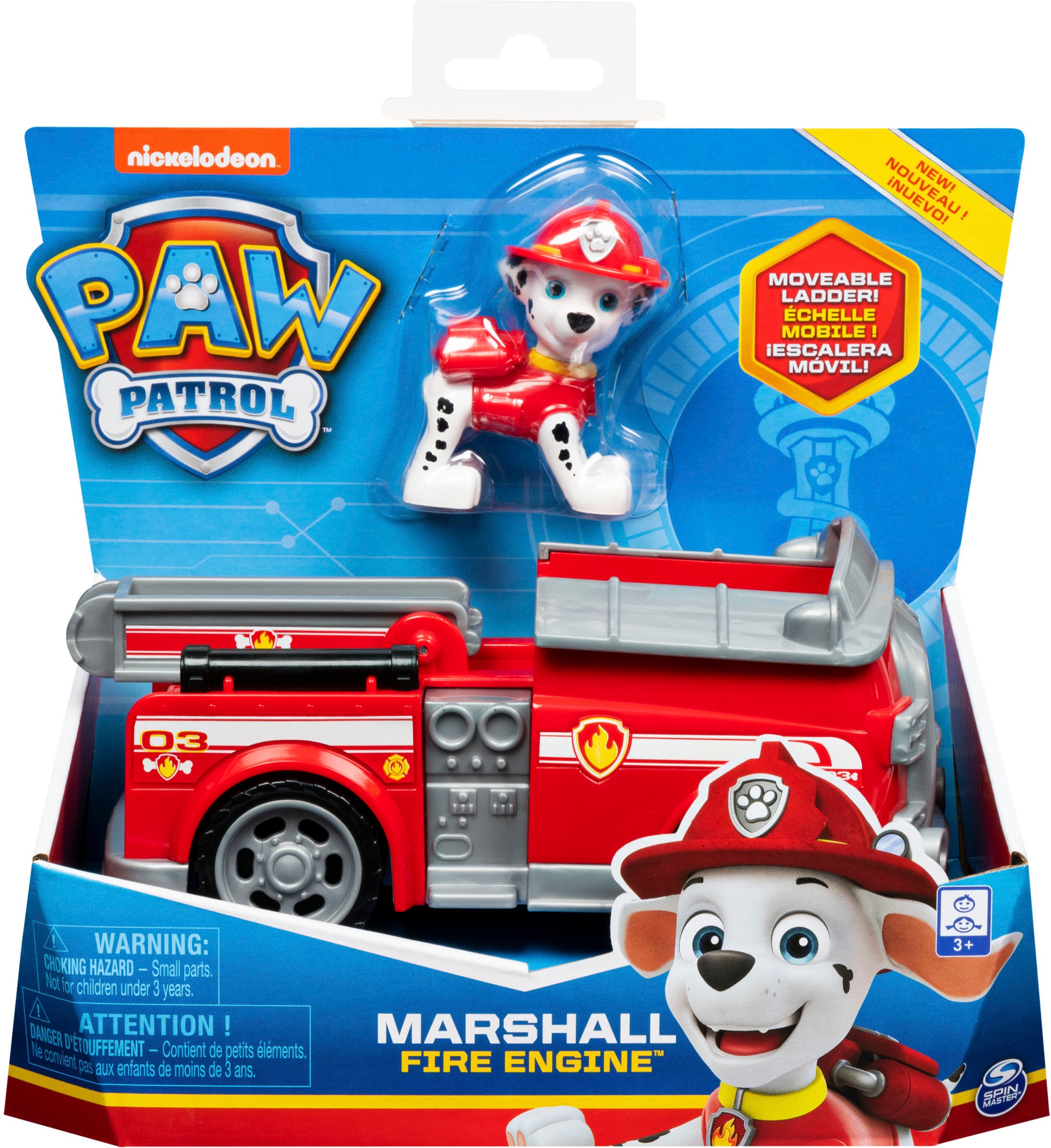 Spin Master Spielzeug-Auto »PAW Patrol, Feuerwehr-Fahrzeug mit Marshall-Figur«