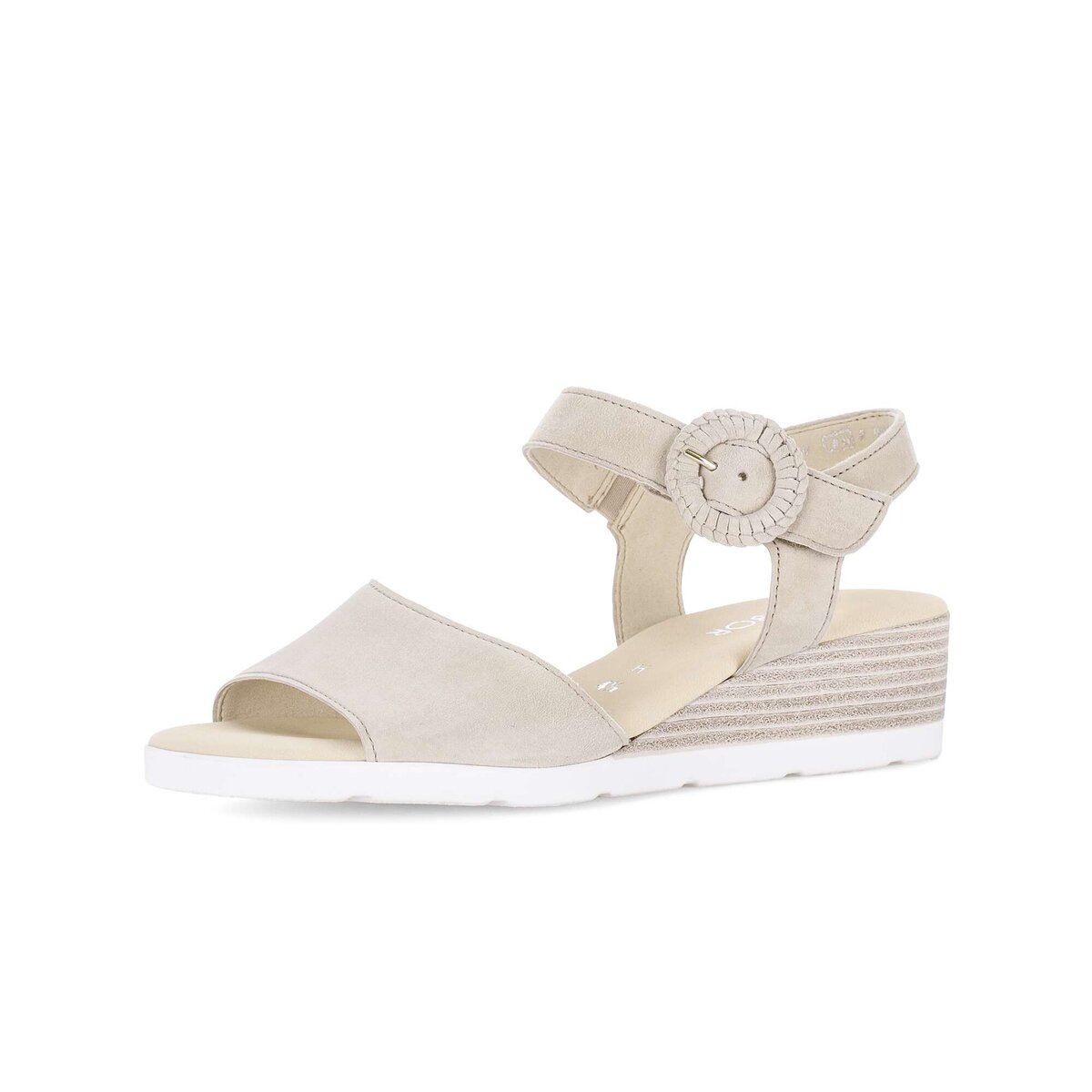 Keilsandalette GABOR "Keilsandalette", Damen, Gr. 41, beige, Schuhe 4
