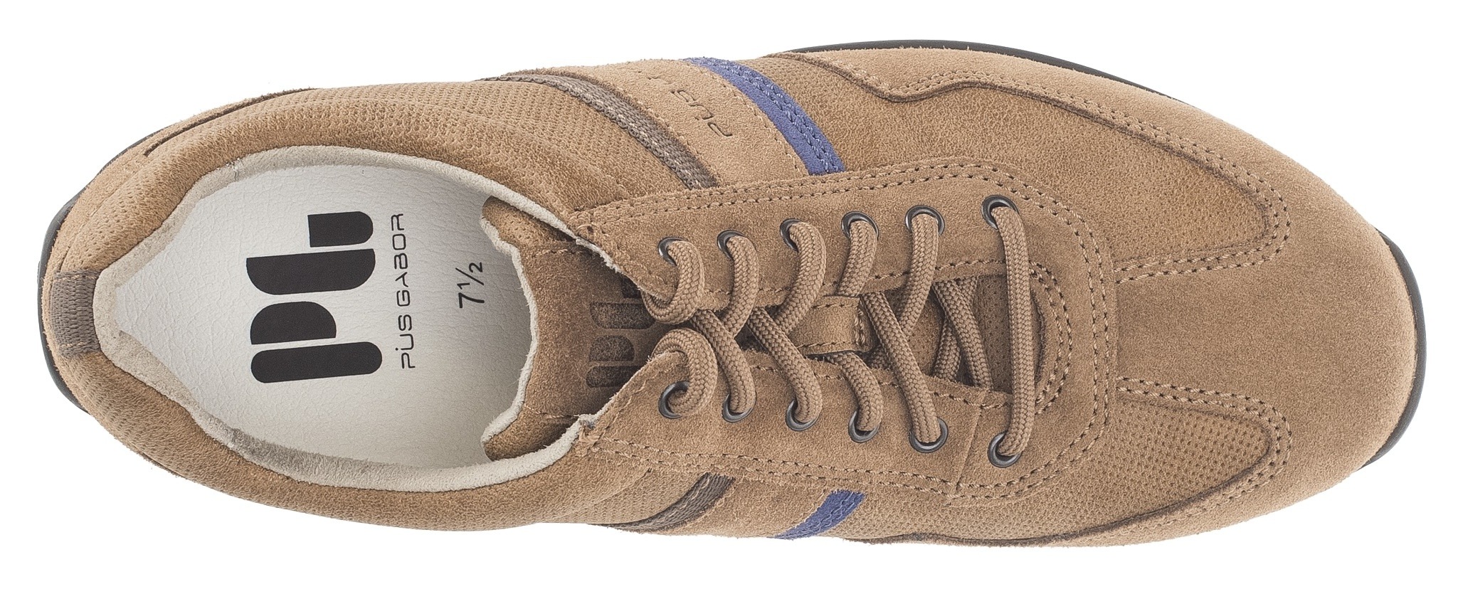 Pius Gabor Sneaker, Freizeitschuh, Halbschuh, Schnürschu mit Logo, Weite G (=weit)