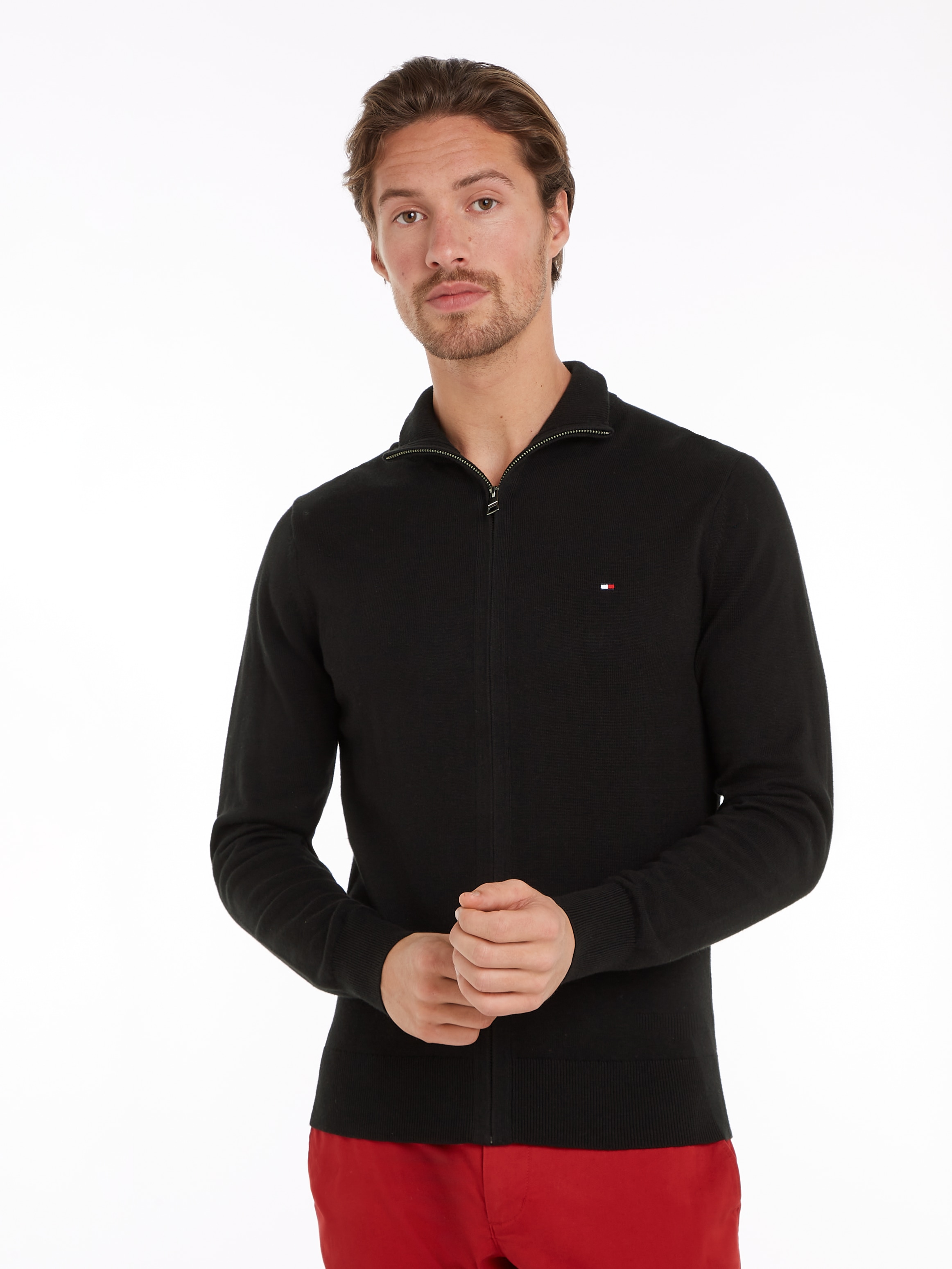 Tommy Hilfiger "PIMA ORG CTN CASHMERE ZIP THRU"