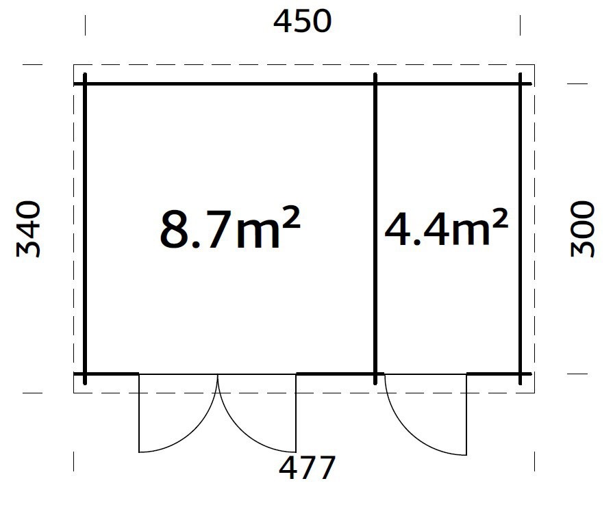Palmako Gartenhaus »Ella«, 13,1 m²