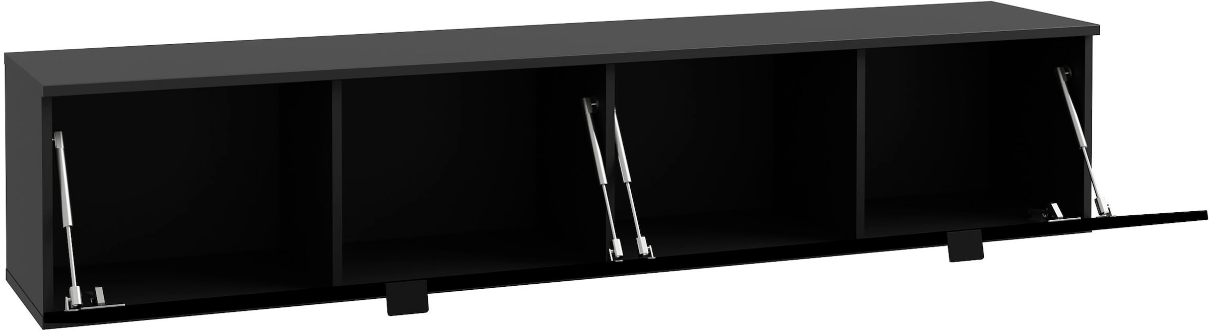 FORTE Lowboard »LibertadTV-Board, TV-Schrank«, großes TV Board, erweiterbar, Wandmontage, Metallgriff