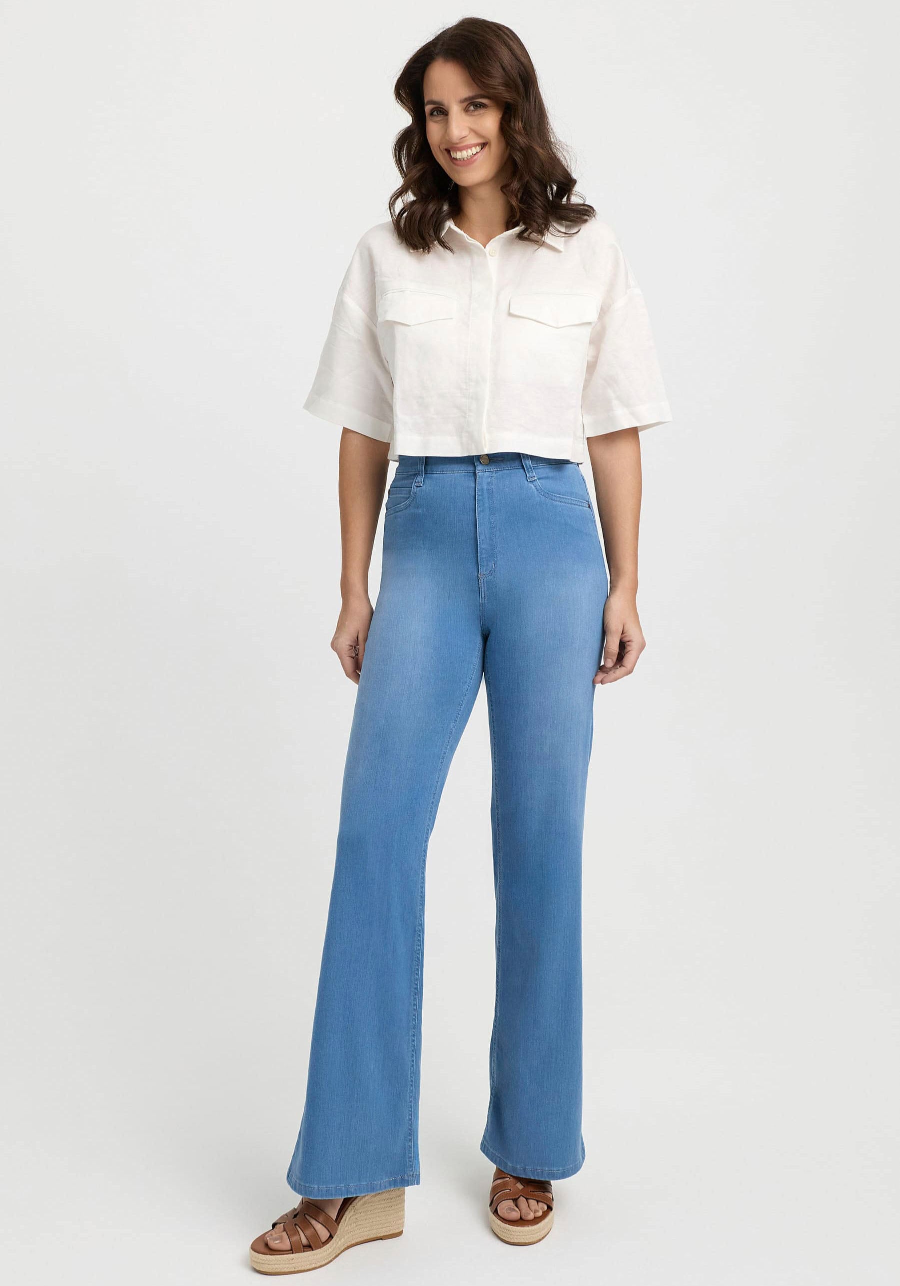 wonderjeans Schlagjeans, Flared, mit Stretch günstig online kaufen