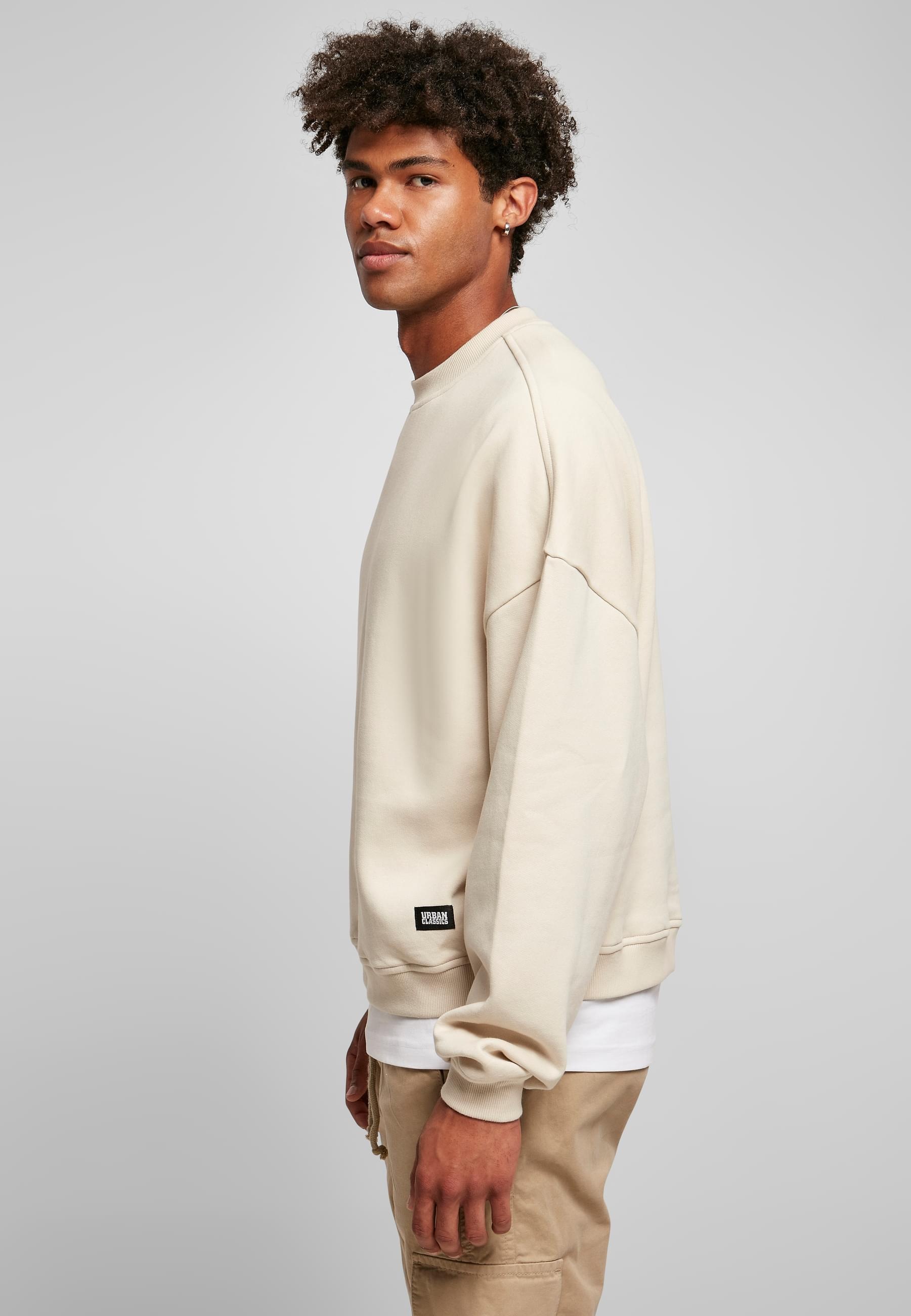 URBAN CLASSICS Rundhalspullover »Urban Classics Herren 80's Crewneck«, (1 tlg.)
