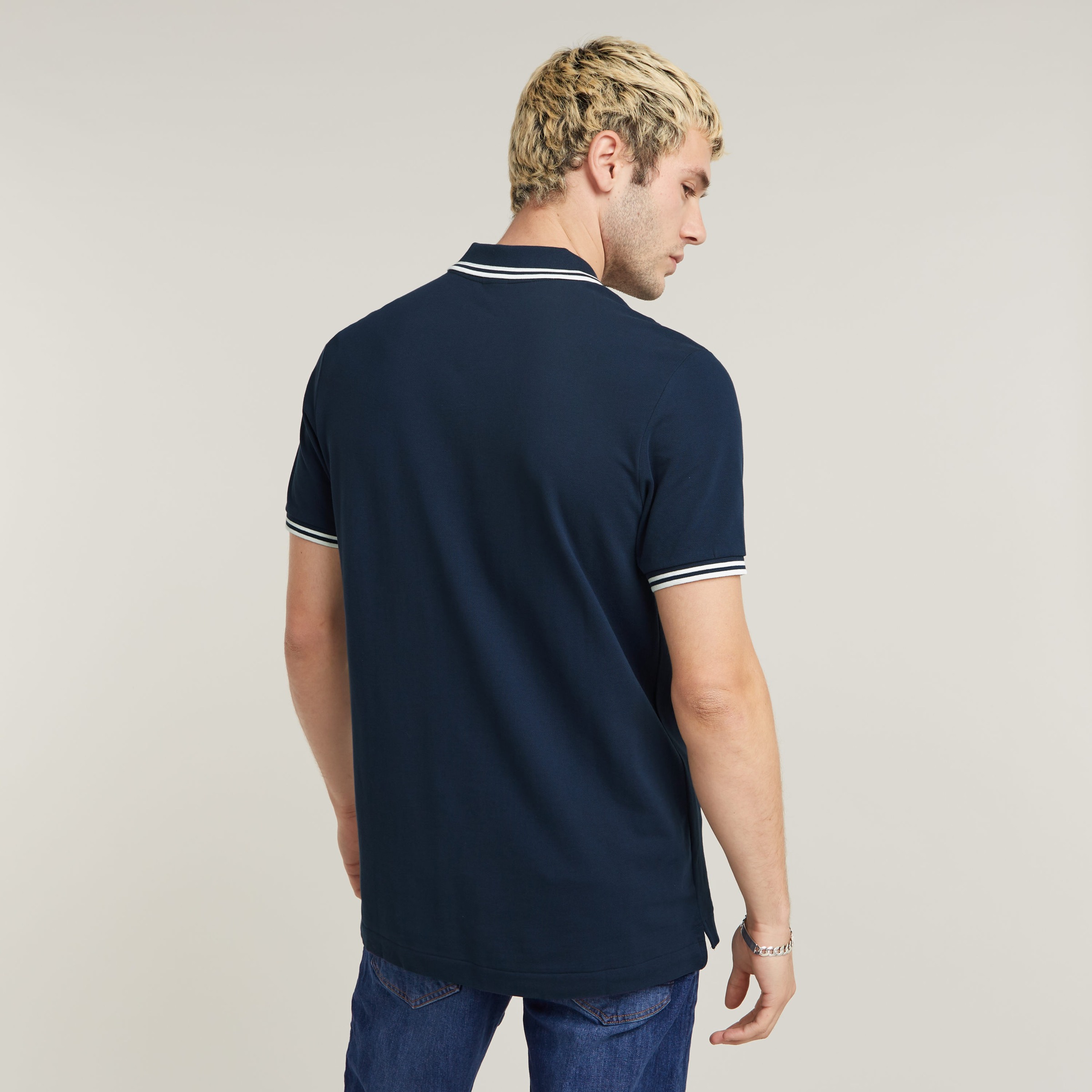 G-STAR "Poloshirt Dunda slim stripe" in Kurzarm-Form günstig online kaufen