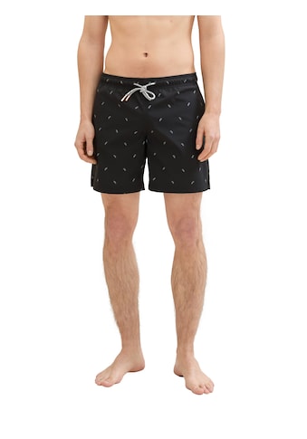 Badeshorts, gemustert mit Eingrifftaschen