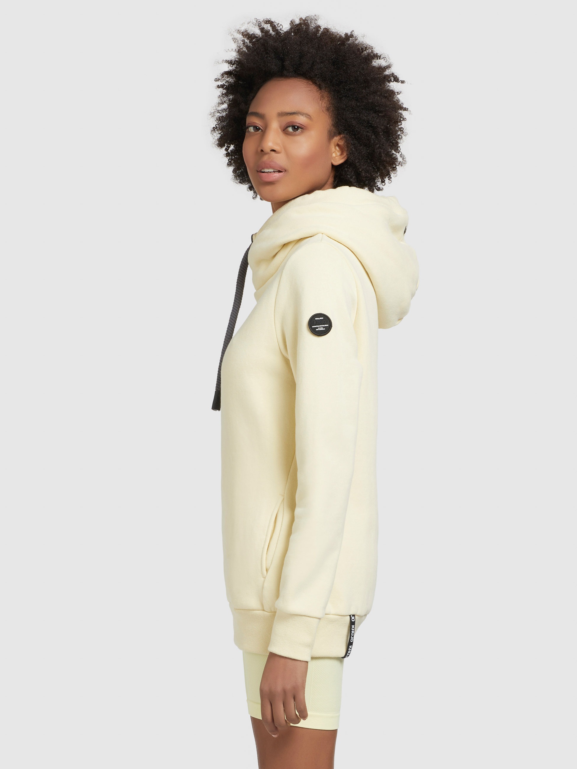 khujo Hoodie »KARIMA«, mit Kapuze in Wickeloptik und Kordelzug