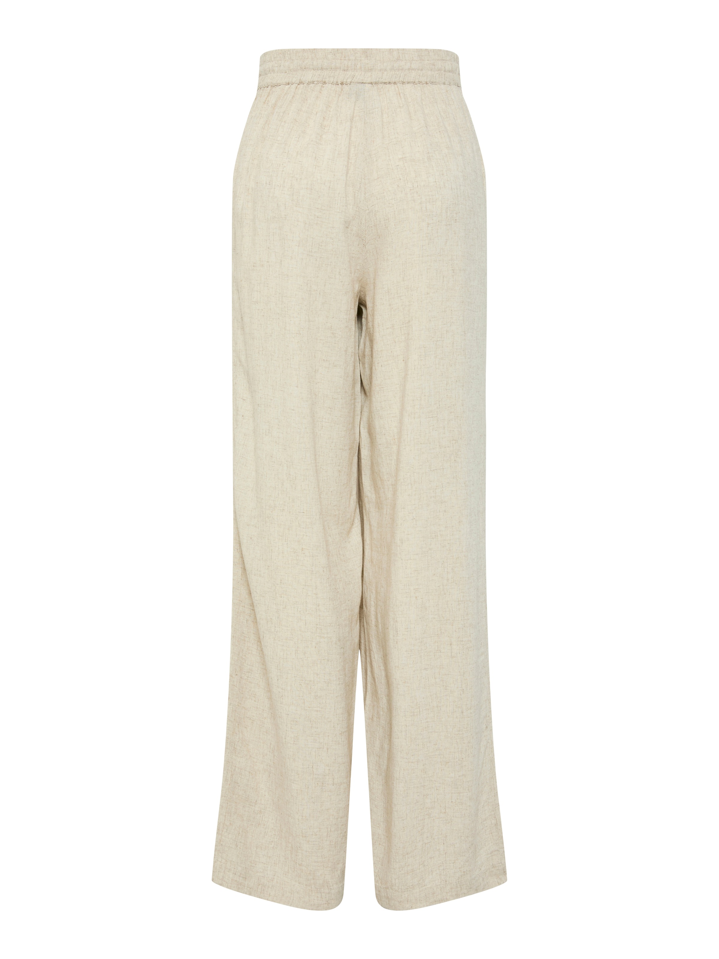 pieces Schlupfhose »PCPIA HW WIDE PANTS WVN NOOS«, mit Leinen
