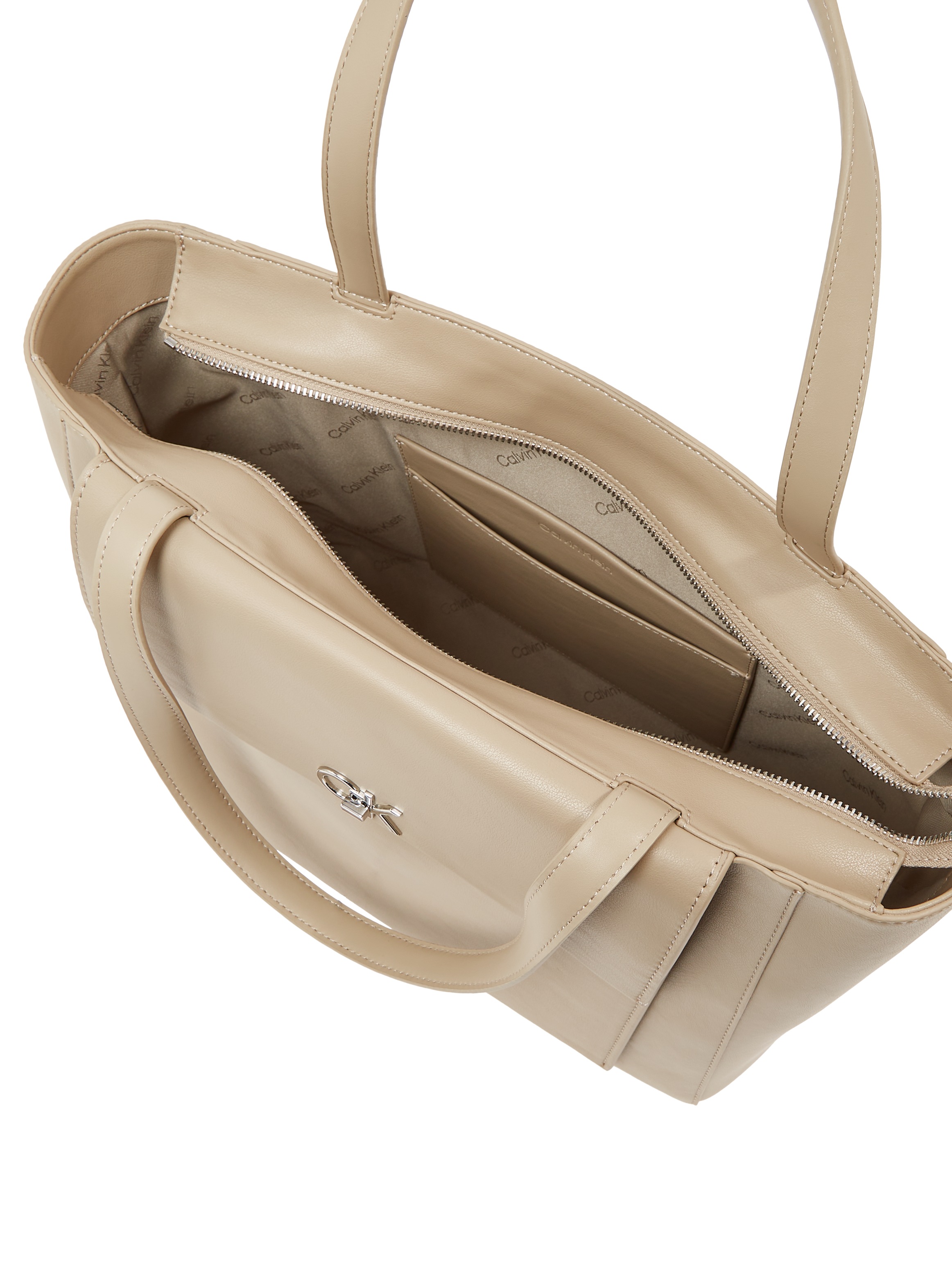 Calvin Klein Shopper »CK MEDIUM SHOPPER W/POCKET«, Henkeltasche, große Umhängetasche mit Tragegriffen