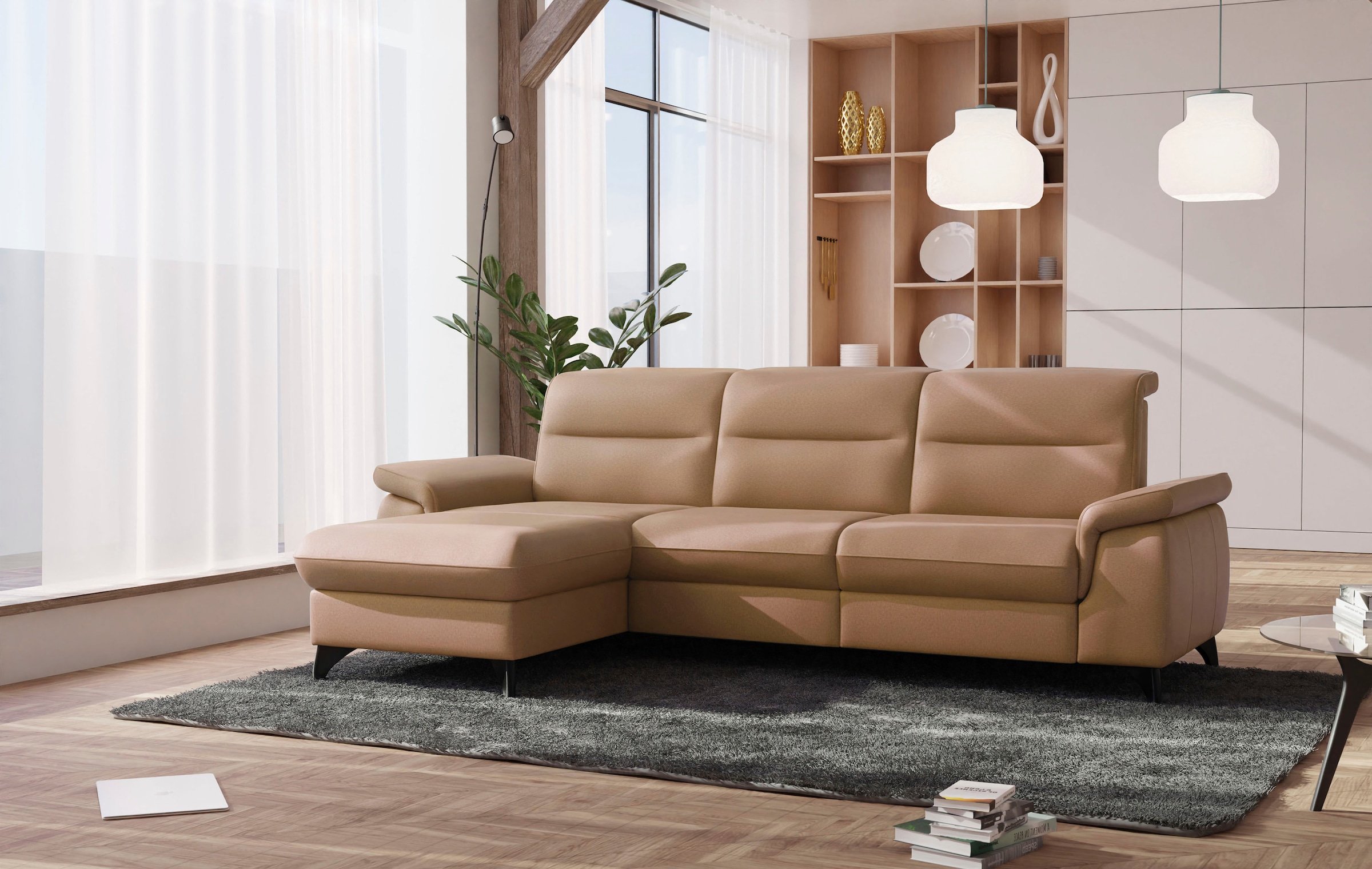 sit&more Ecksofa "Astoria L-Form", wahlweise mit motorischer Relaxfunktion günstig online kaufen