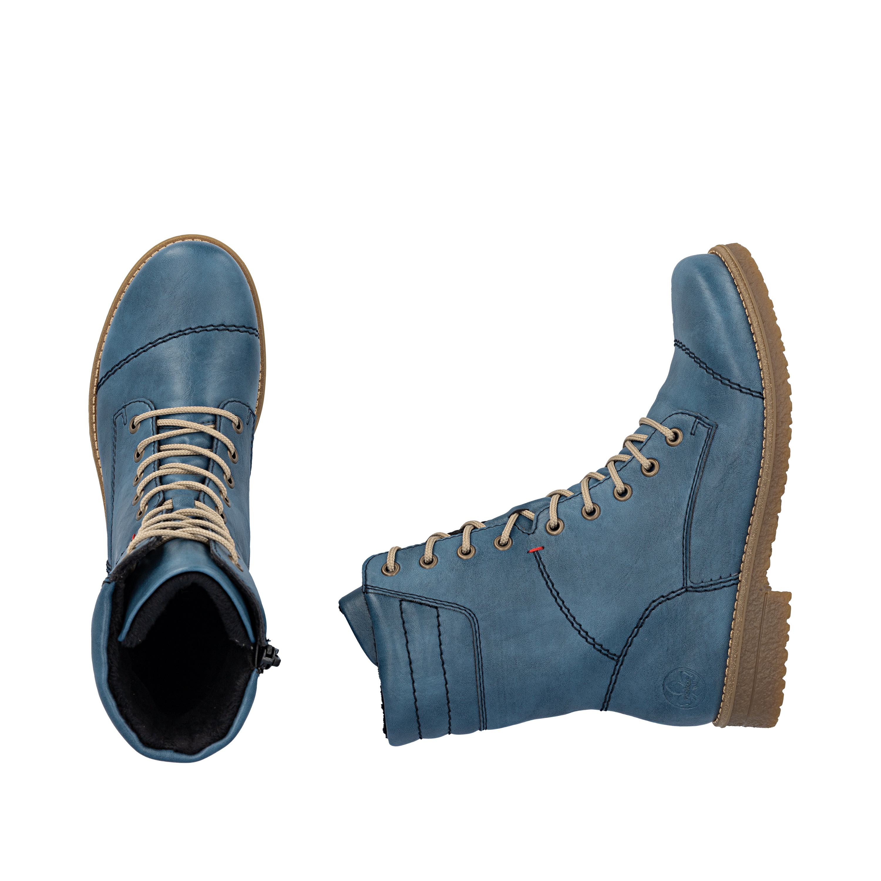 Thumbnail - Rieker Schnürstiefelette Schnürboots, Herbstboots mit gepolstertem Schaftrand
