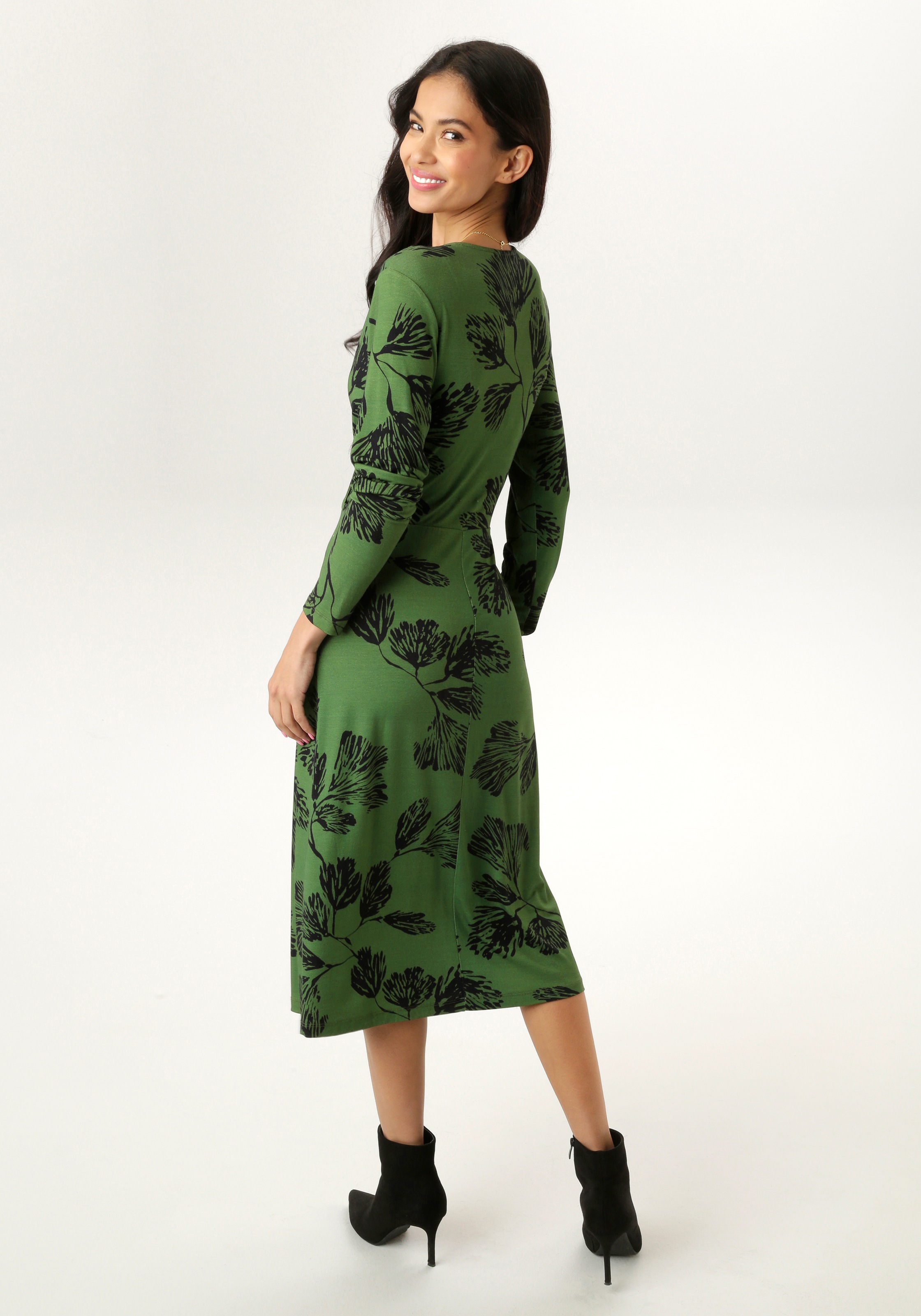 Aniston SELECTED Jerseykleid in Wickeloptik günstig online kaufen