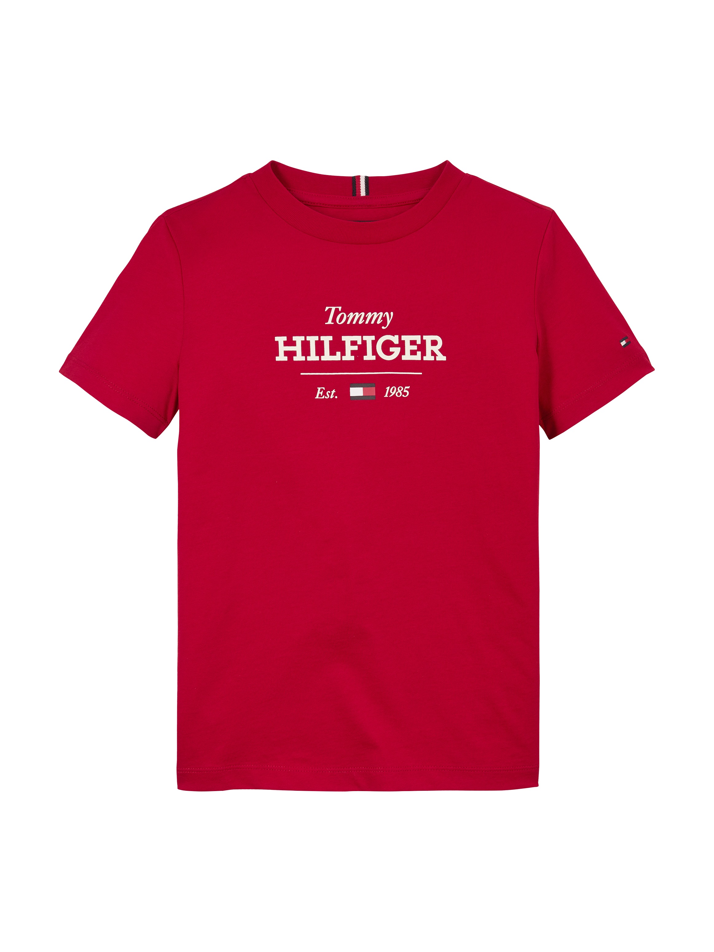 Tommy Hilfiger T-Shirt »MONOTYPE 1985 REG TEE SS«, mit Logoschriftzug