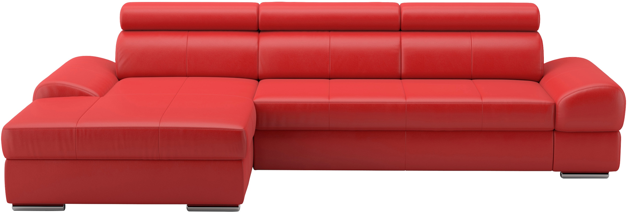 sit&more Ecksofa Broadway, mit verstellbaren Kopfteilen, wahlweise mit Bettfunktion
