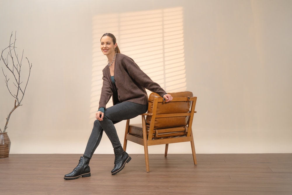 Remonte Schnürboots, Blockabsatz, Schnürstiefelette im Used Look