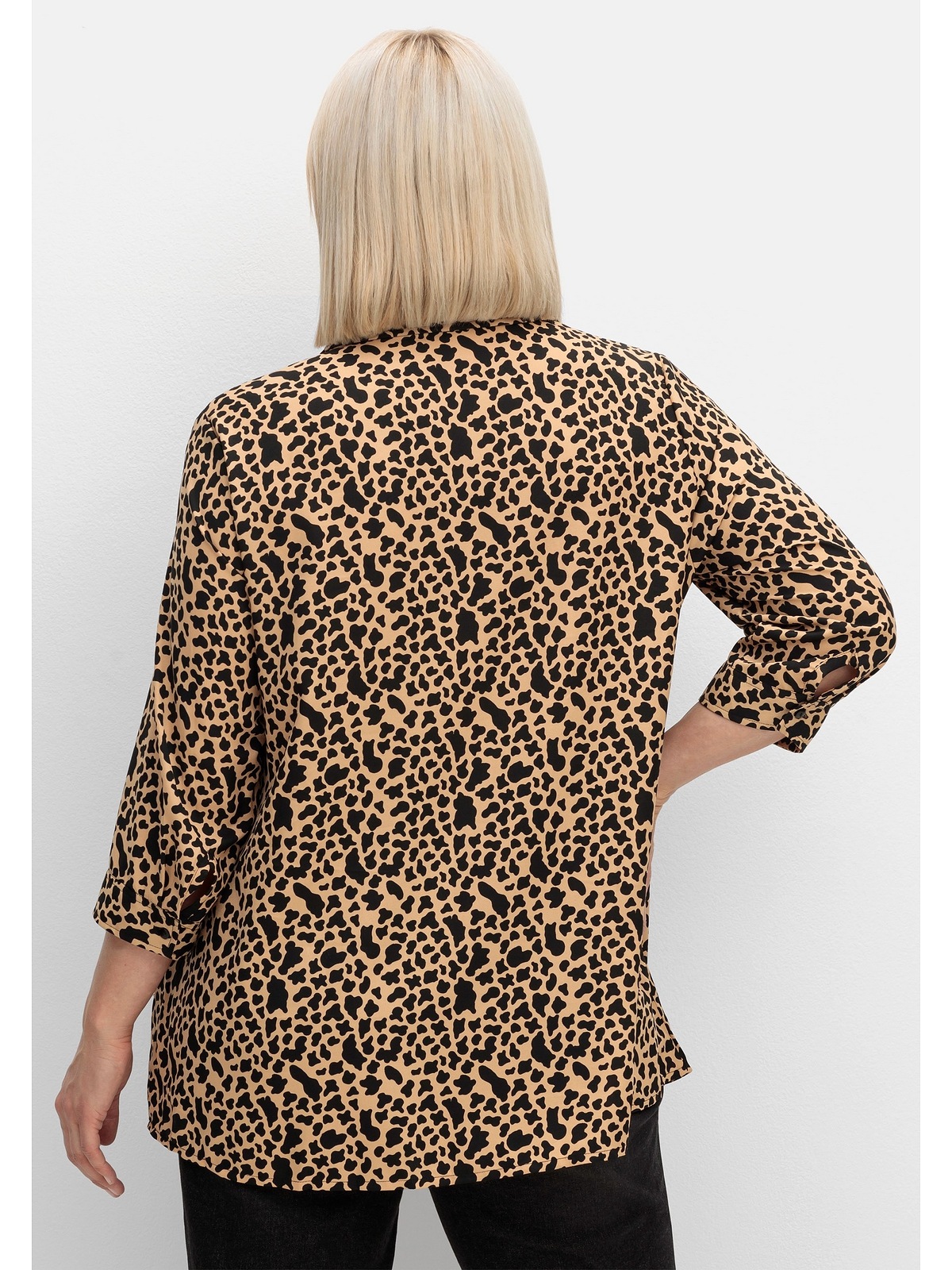 Sheego Druckbluse Große Größen mit Animalprint, in leichter A-Linie günstig online kaufen