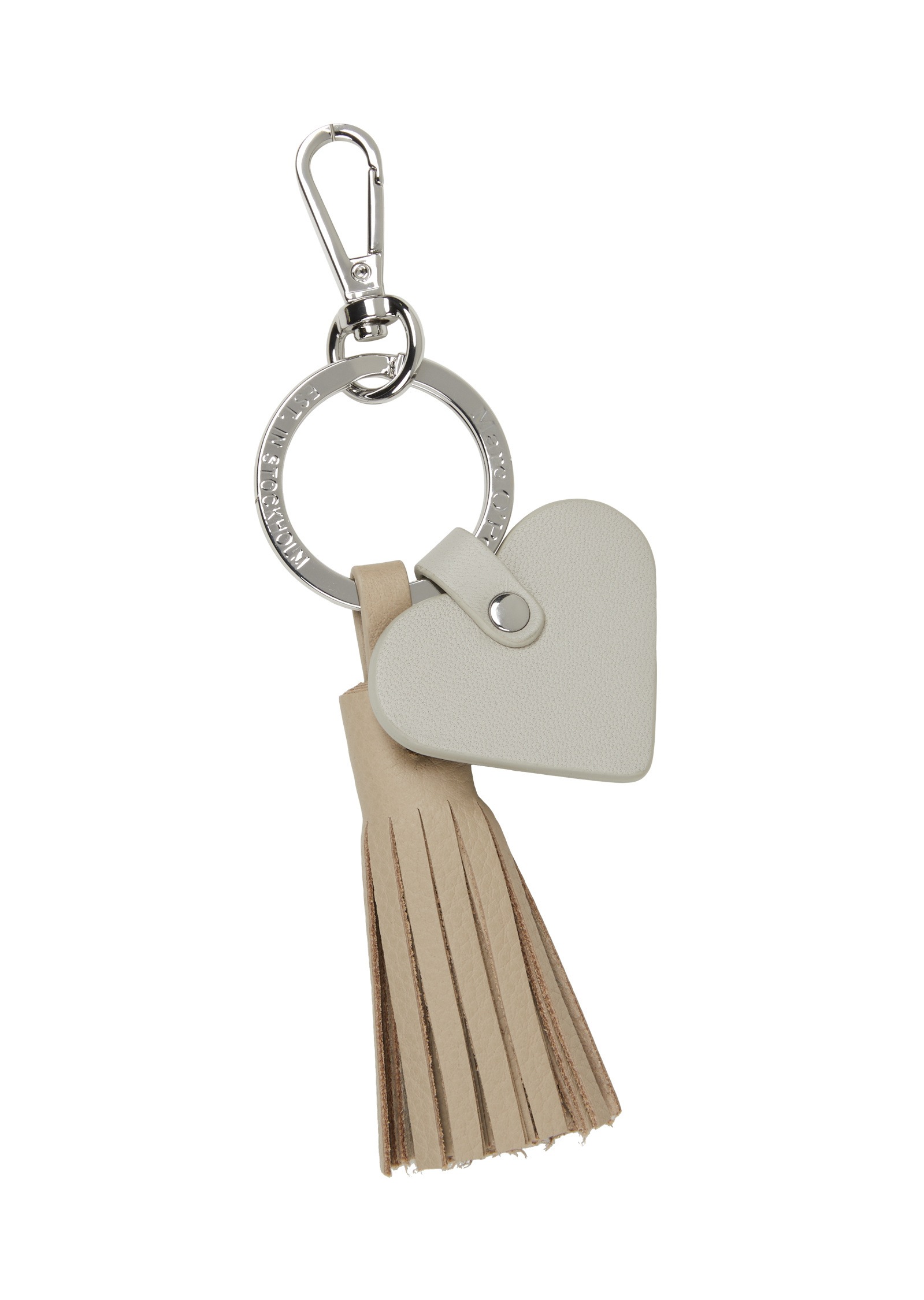 Schlüsselanhänger »mit Leder-Herz und Leder-Quaste«
