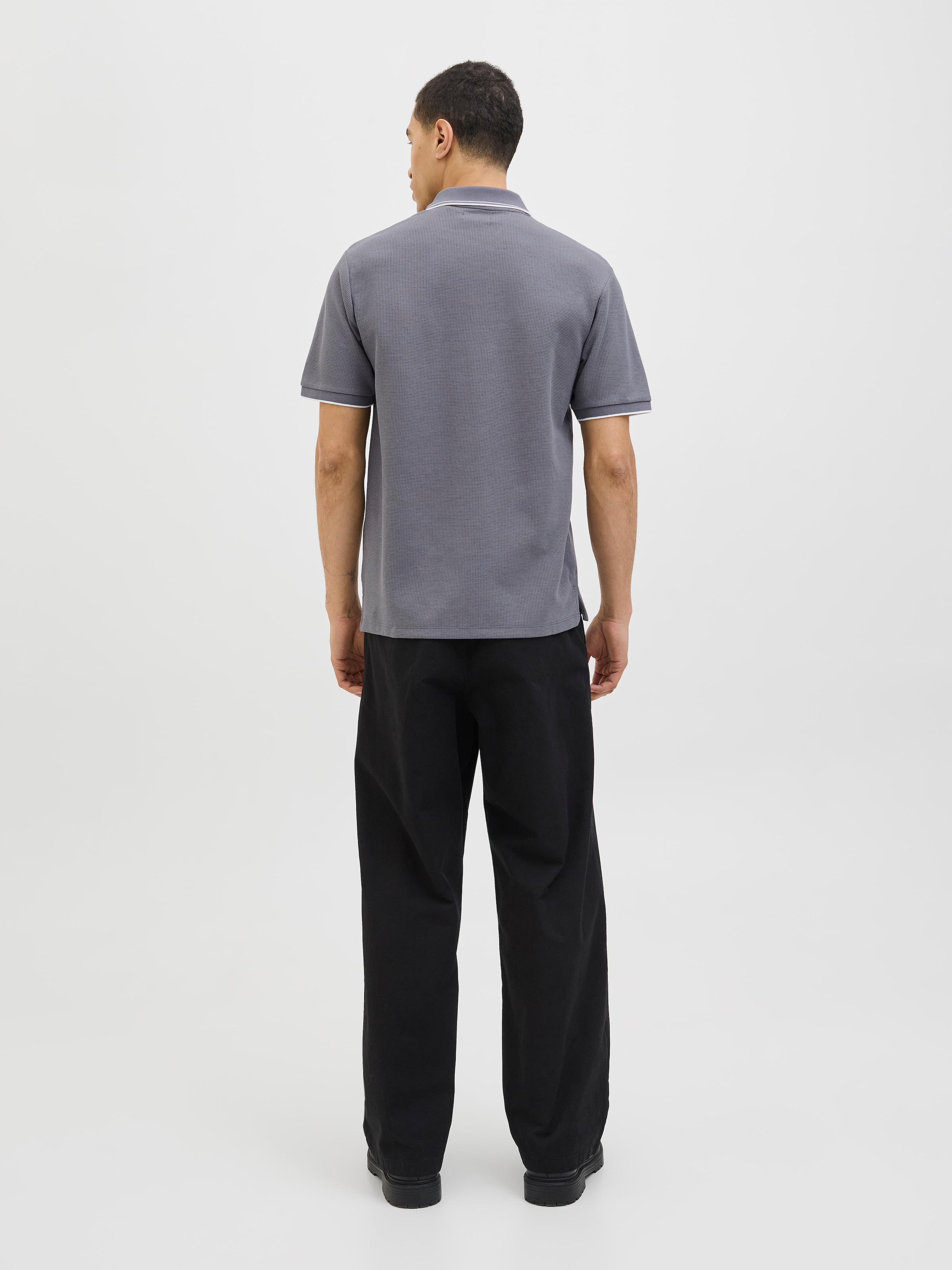 Jack & Jones Poloshirt »JJEAUSTIN POLO SS NOOS« Materialmix, regular fit