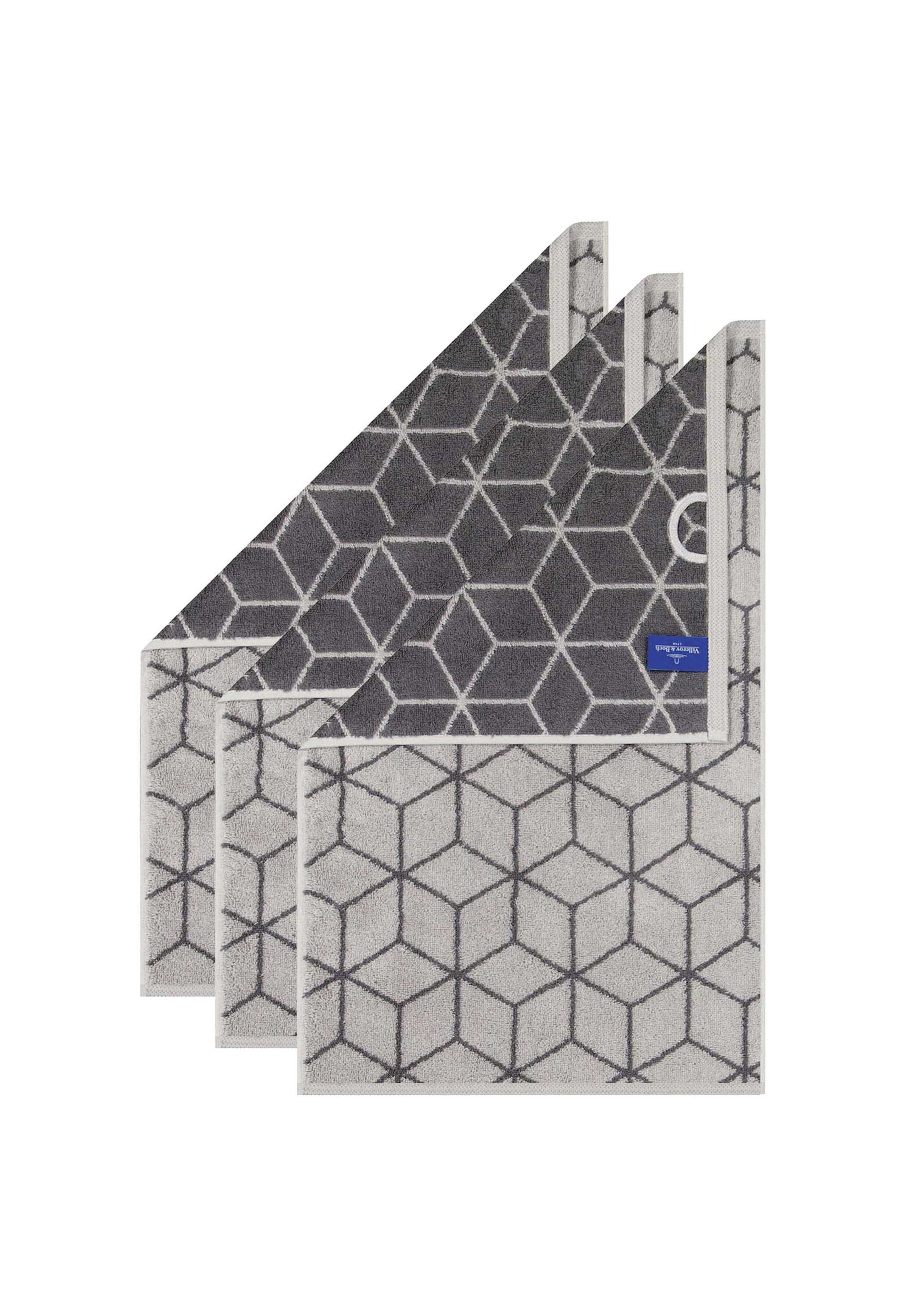 Villeroy & Boch Gästehandtuch "Gästetuch Gästetuch Carré 3er Pack"
