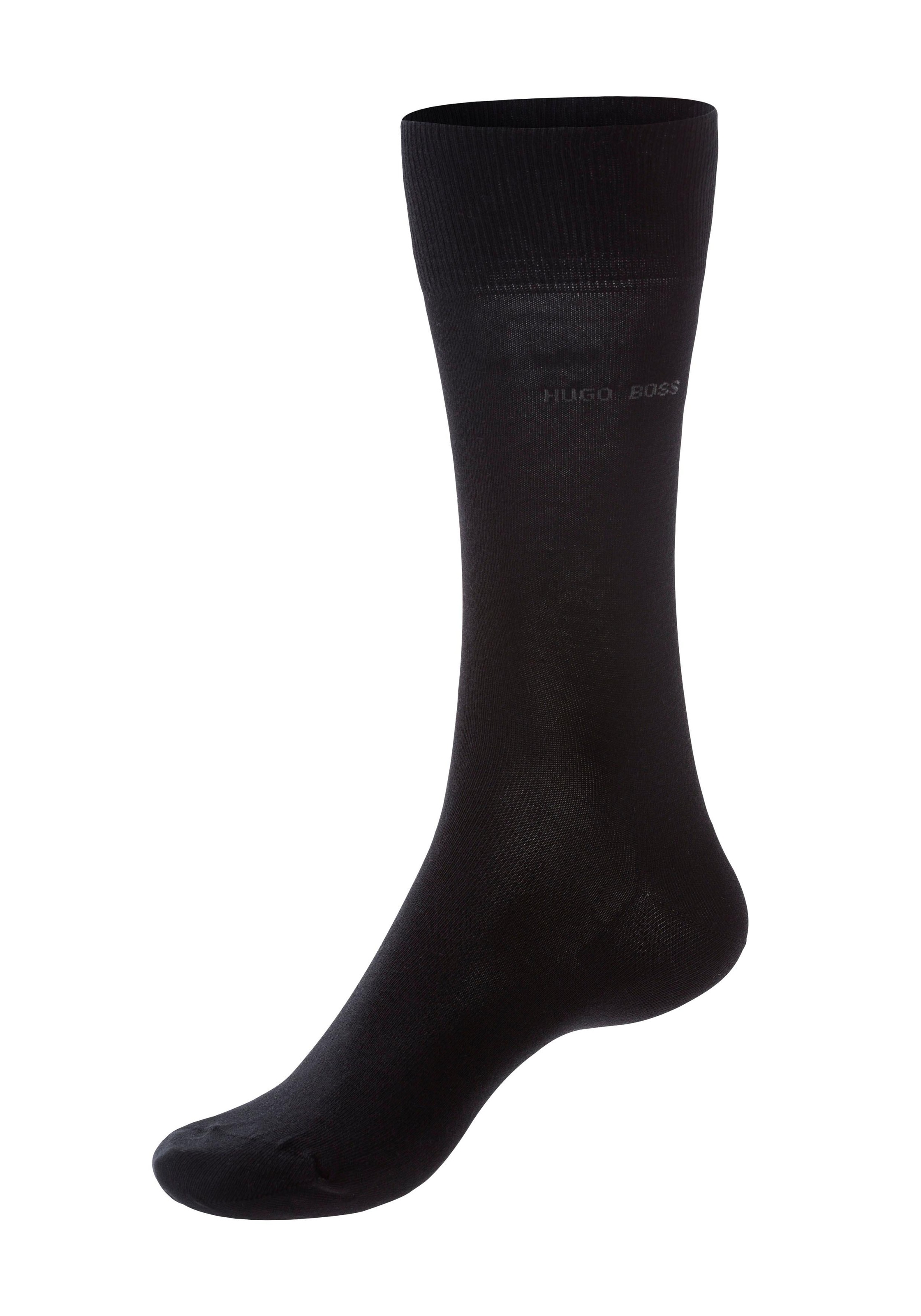 BOSS Basicsocken »Marc RS Uni«, mit eingesticktem Logoschriftzug