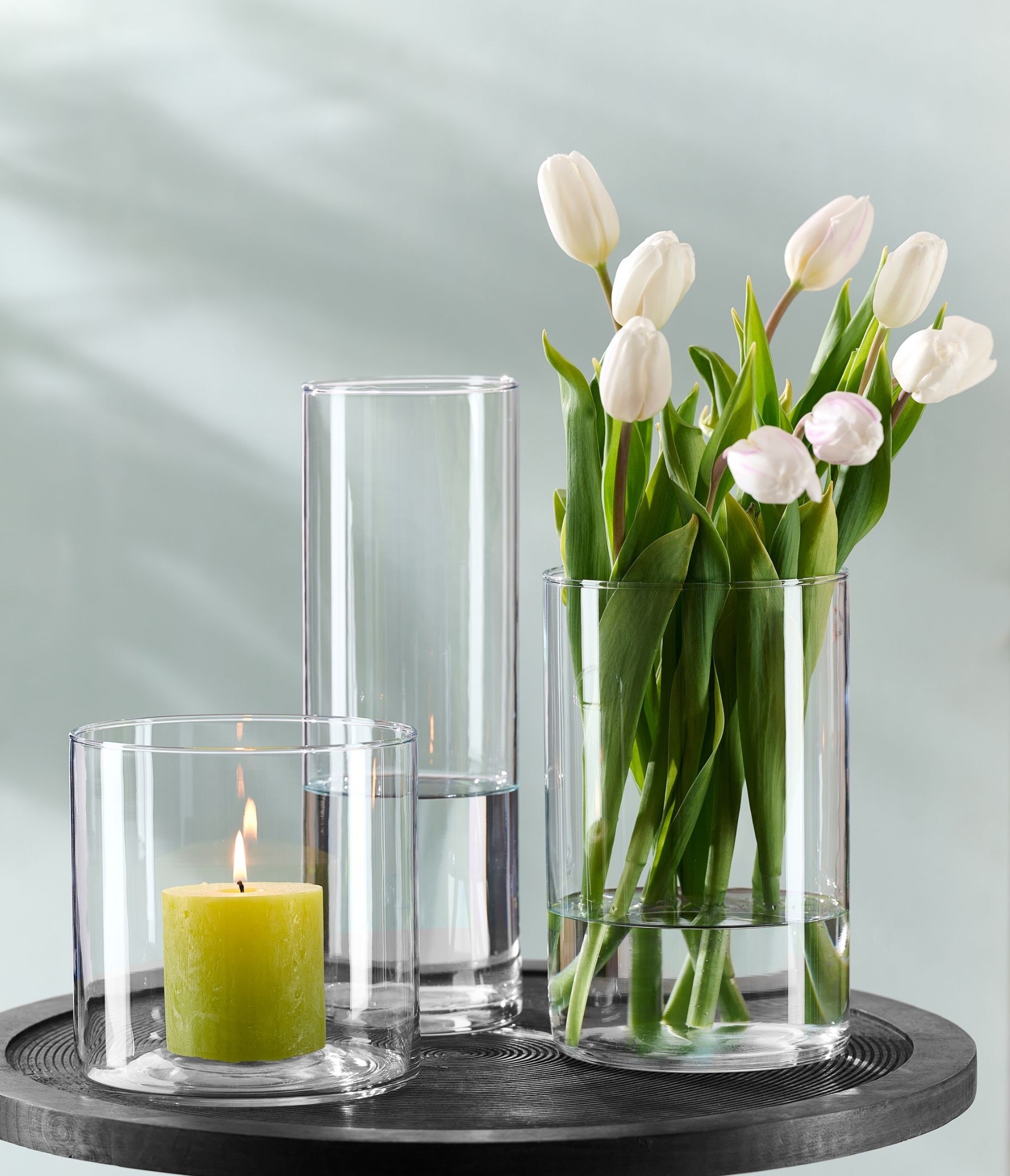 Ritzenhoff & Breker Tischvase »Klares Glasvasen-Set Leonie, 3-teilig, sortiert« harmonische Arrangements, moderne Zylinderform, vielseitig einsetzbar