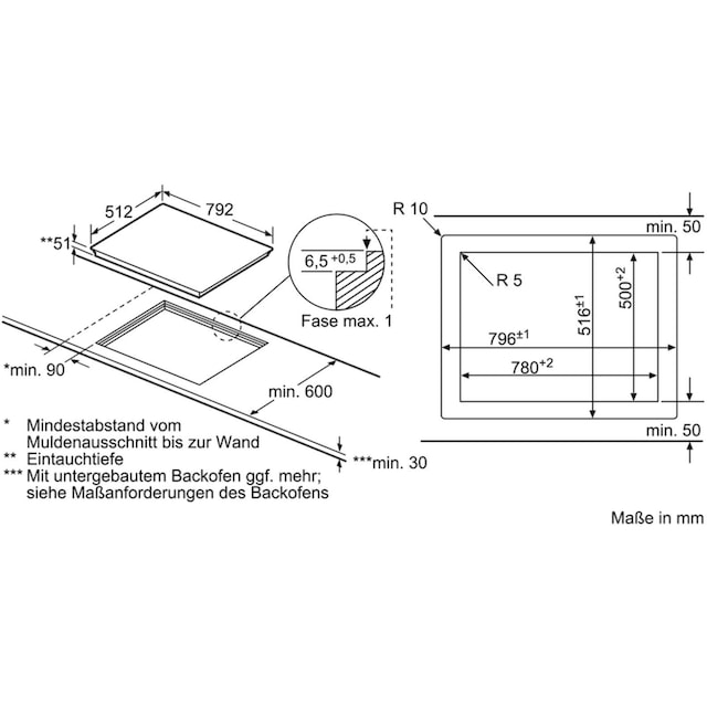 SIEMENS Elektro-Kochfeld von SCHOTT CERAN® »ET801FCP1D«, ET801FCP1D  bestellen | BAUR