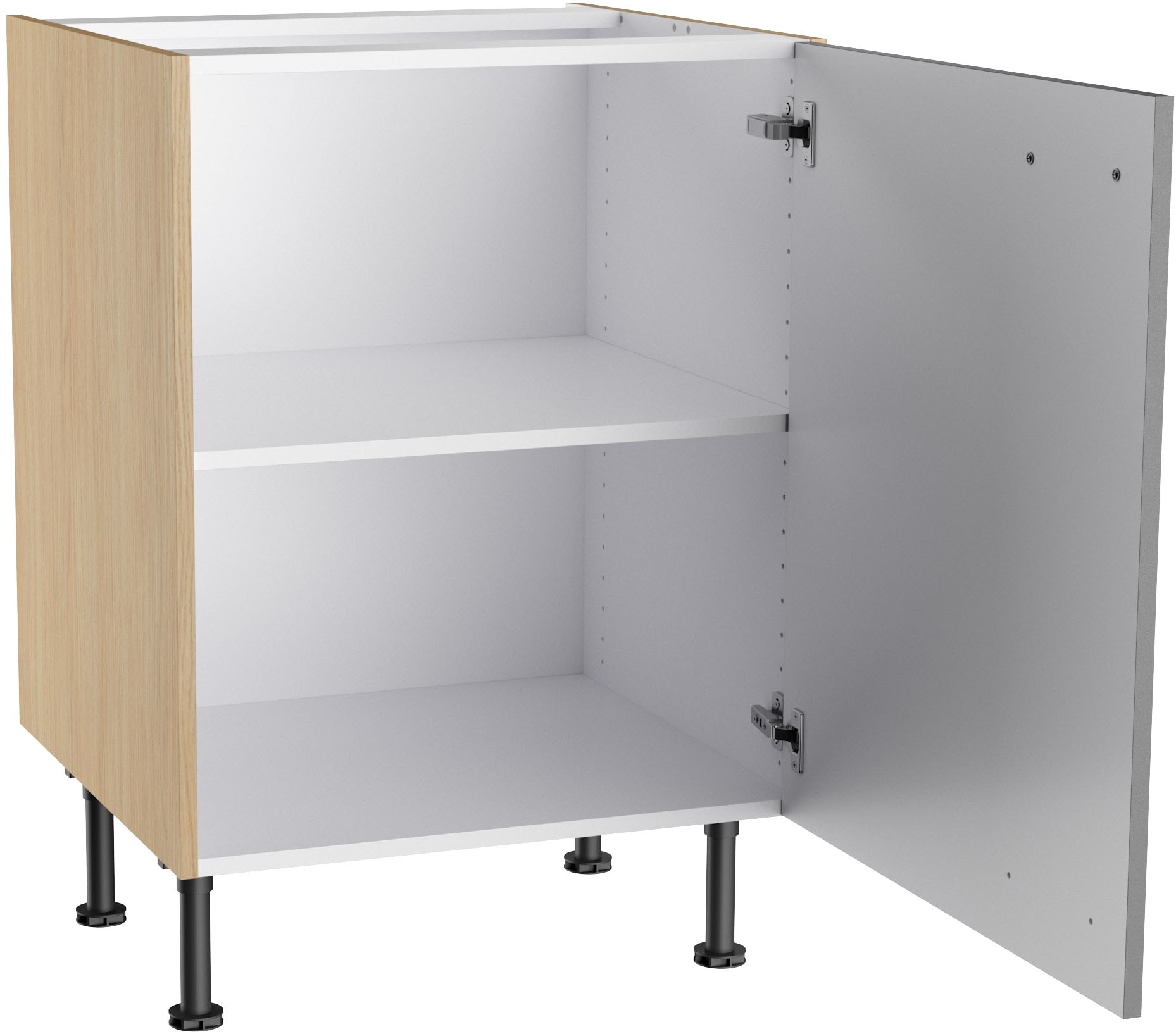 KOCHSTATION Unterschrank »KS-Lucy« Breite 60 cm, mit 1 Tür, 1 Einlegeboden, Soft-Close, verstellbare Füße
