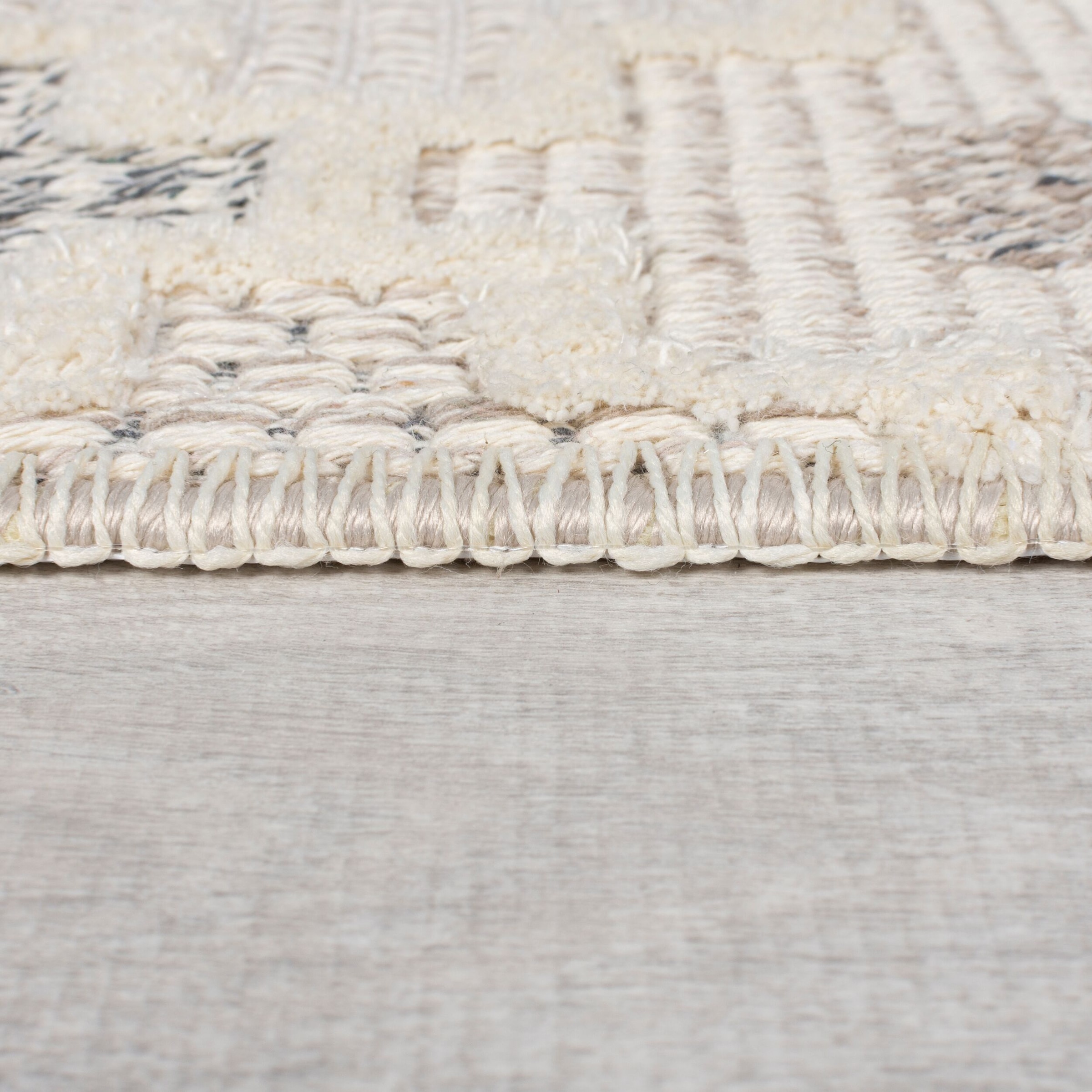 FLAIR RUGS Teppich »Graysen«, rechteckig, 4 mm Höhe, Waschbarer Geometrischer Teppich