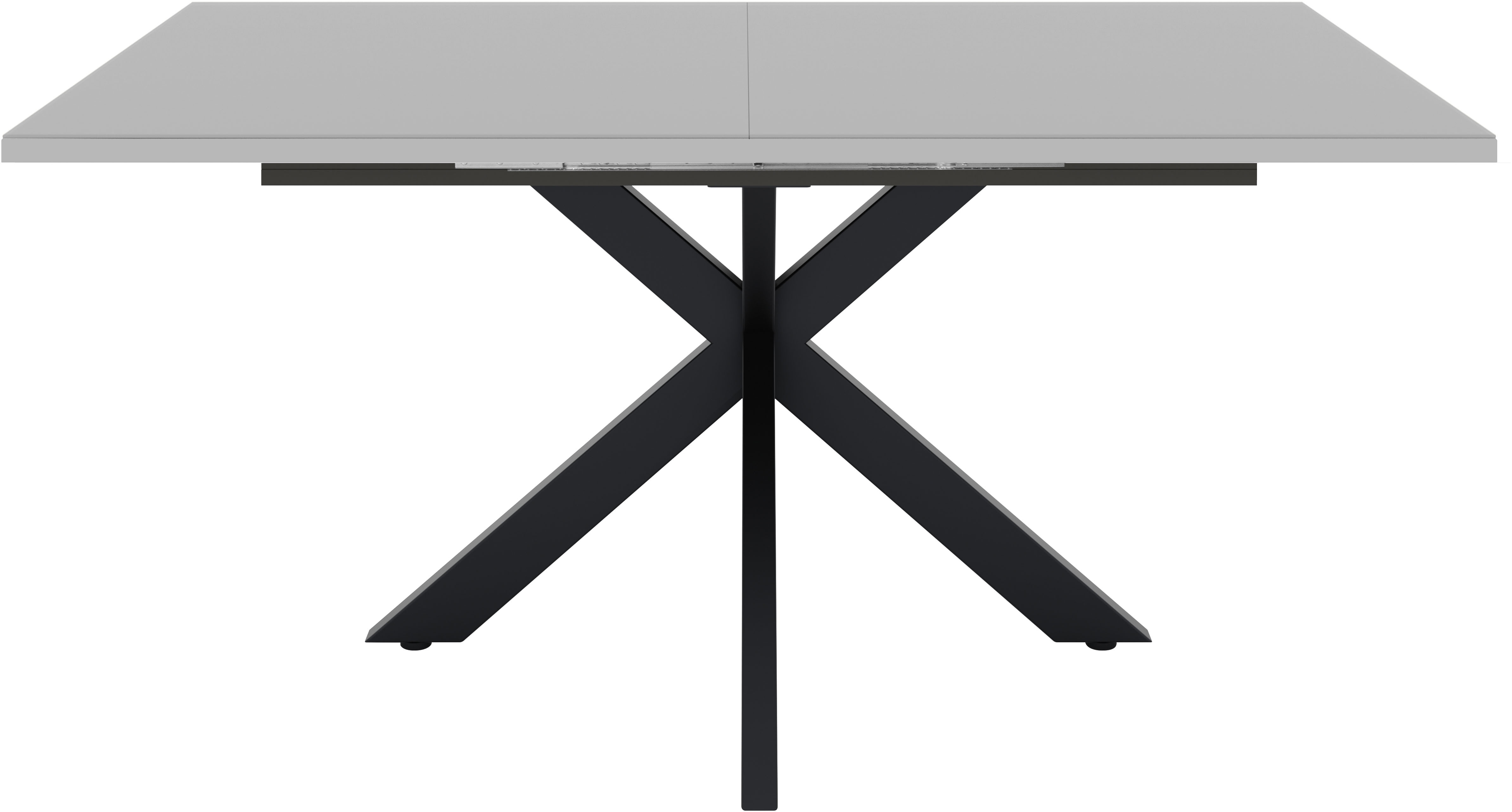 Mäusbacher Esstisch "Vitrum" Esstisch ausziehbar auf 210 cm, eckige Tischform, Gestell Sternform