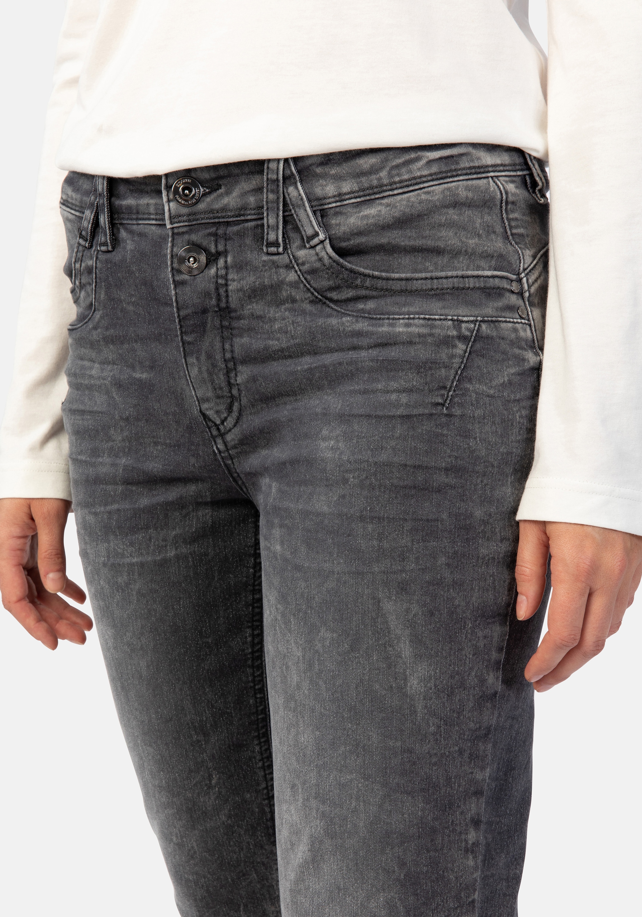 STOOKER WOMEN Boyfriend-Jeans »Davos Denim used Boyfriend Fit«, Jeans Boyfriend Fit Casual Denim Lässige Passform für Damen
