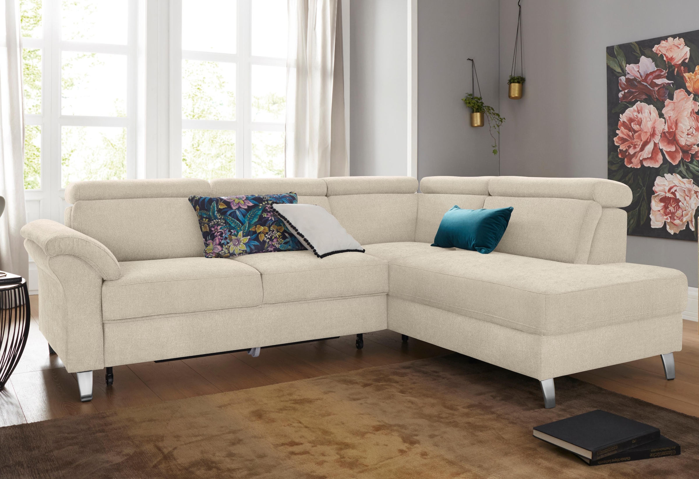 sit&more Ecksofa »Arngast L-Form«, inklusive Kopfteilverstellung und Federkern
