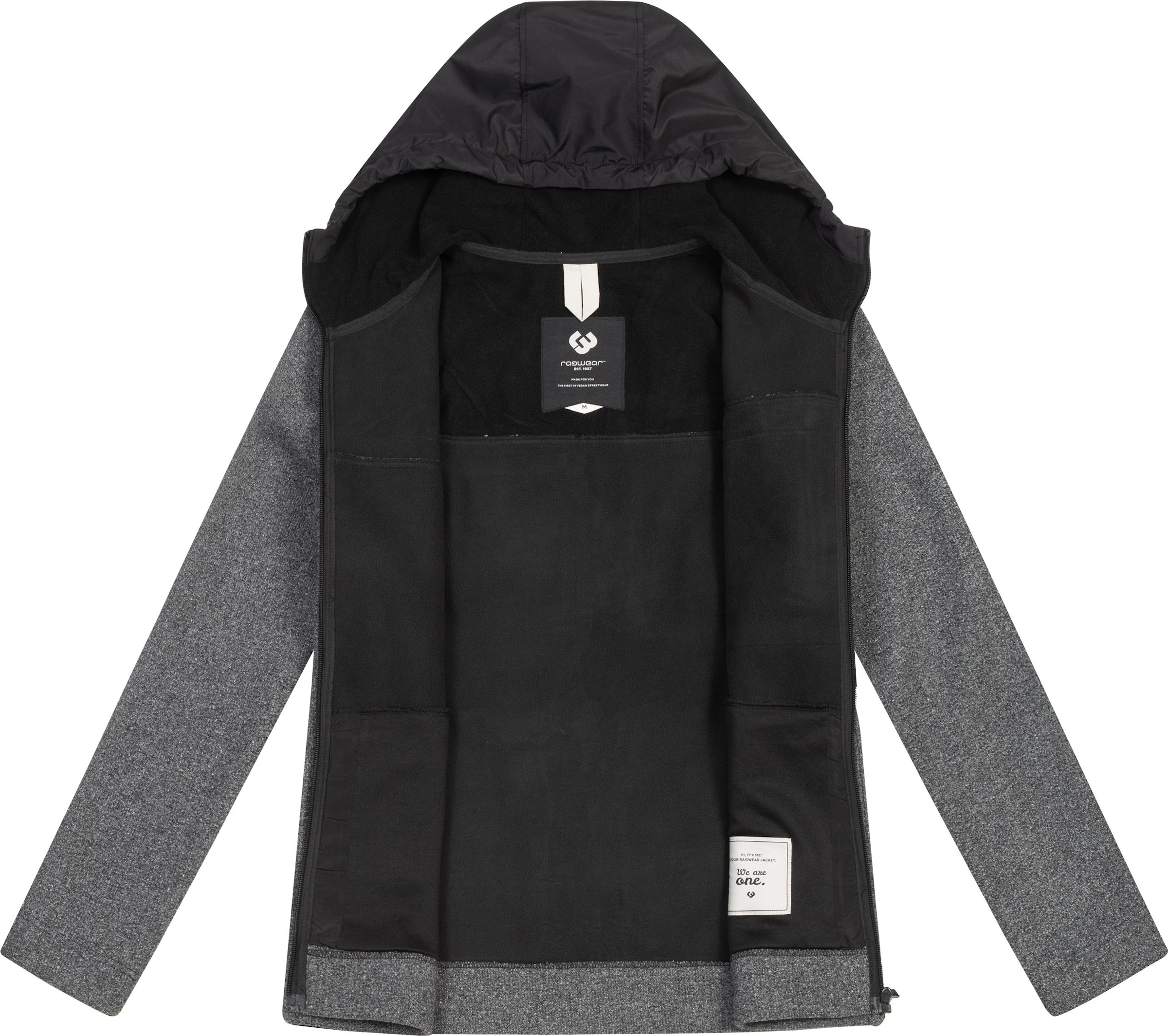 Ragwear Fleecejacke »Brodney«, mit Kapuze, Stylische Herren Übergangsjacke mit Brusttasche
