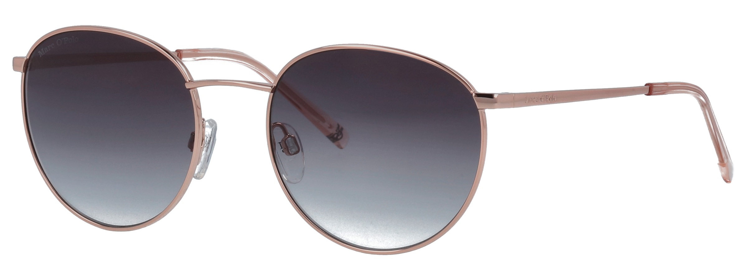 Sonnenbrille MARC O'POLO "Modell 505101", Damen, rosa (rosegoldfarben, grau), matt, metallic, Sonnenbrillen Sonnenbrille, Panto-Form