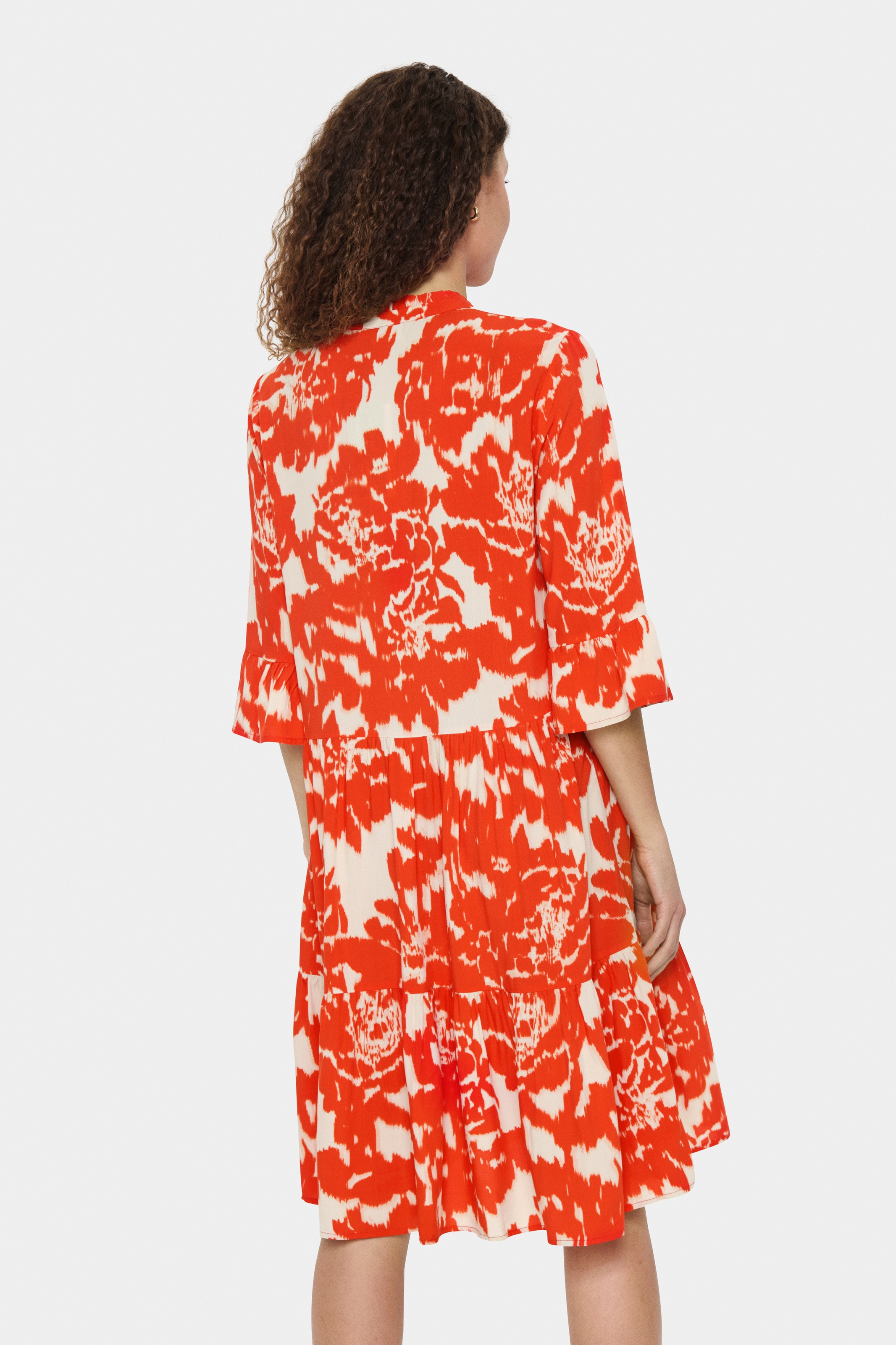 Saint Tropez Blusenkleid "EdaSZ Dress" Sommerkleid, Tunikakleid mit Volant günstig online kaufen