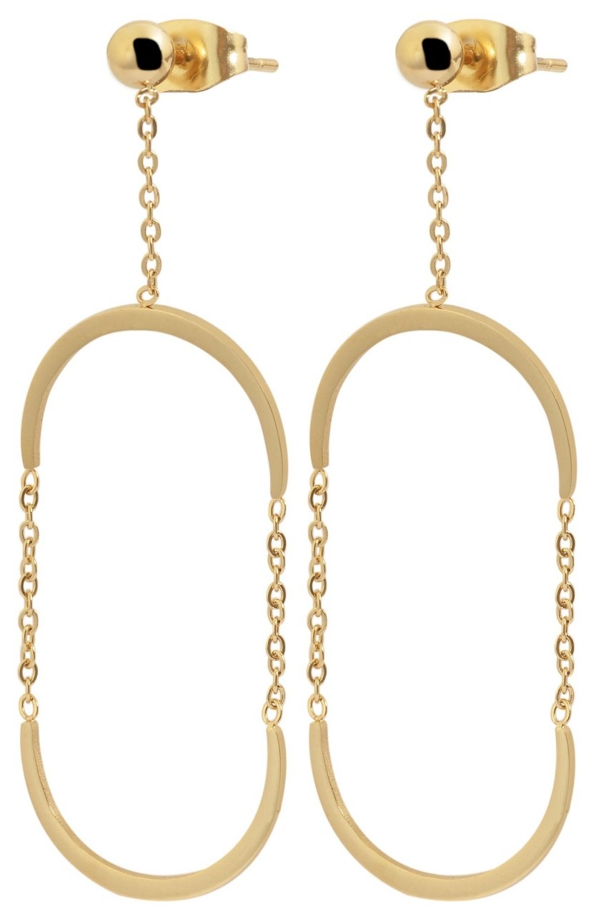 Adelia's Women Stainless Steel Earrings Silver