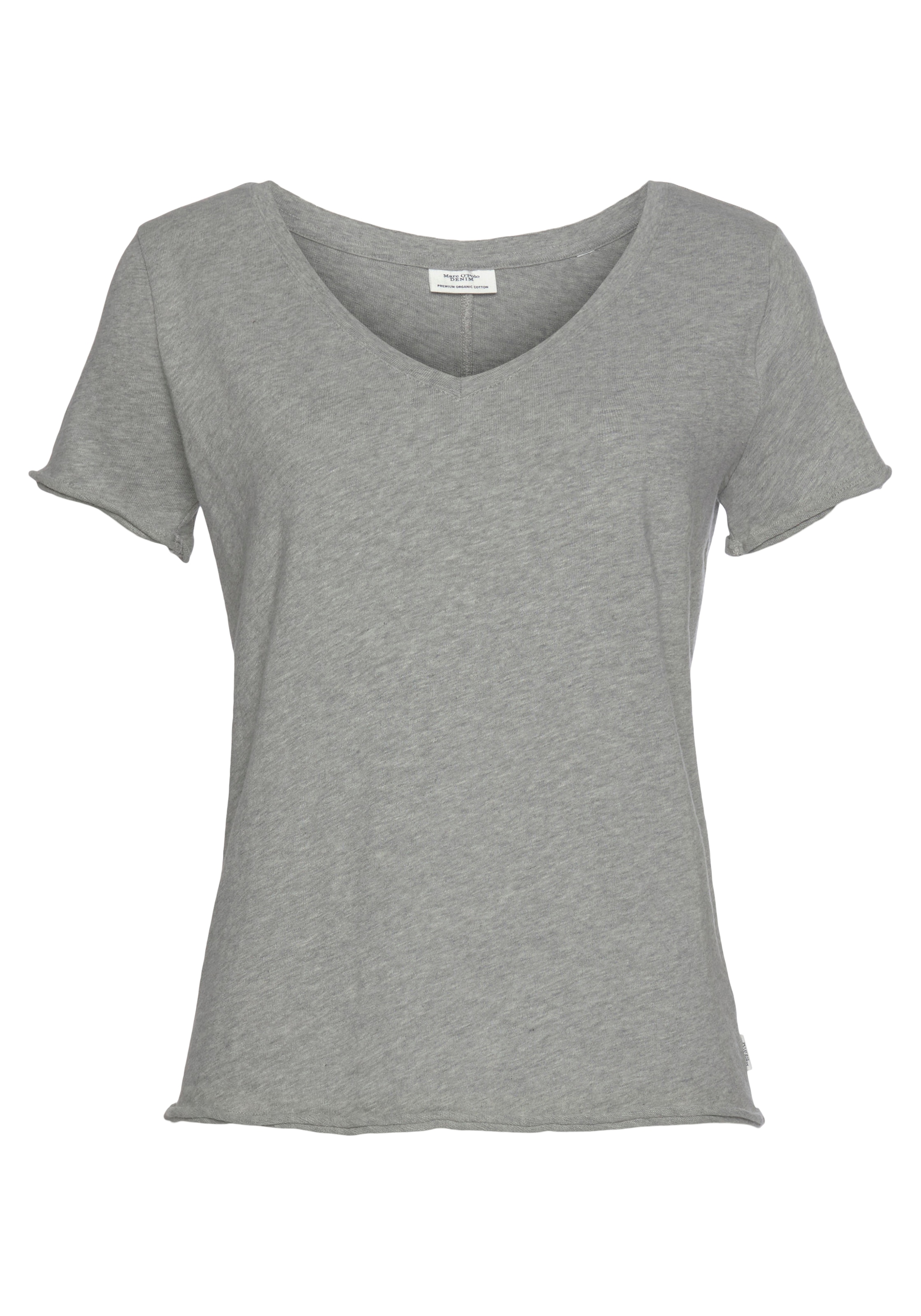 Marc O'Polo DENIM T-Shirt, mit abgerundetem V-Neck