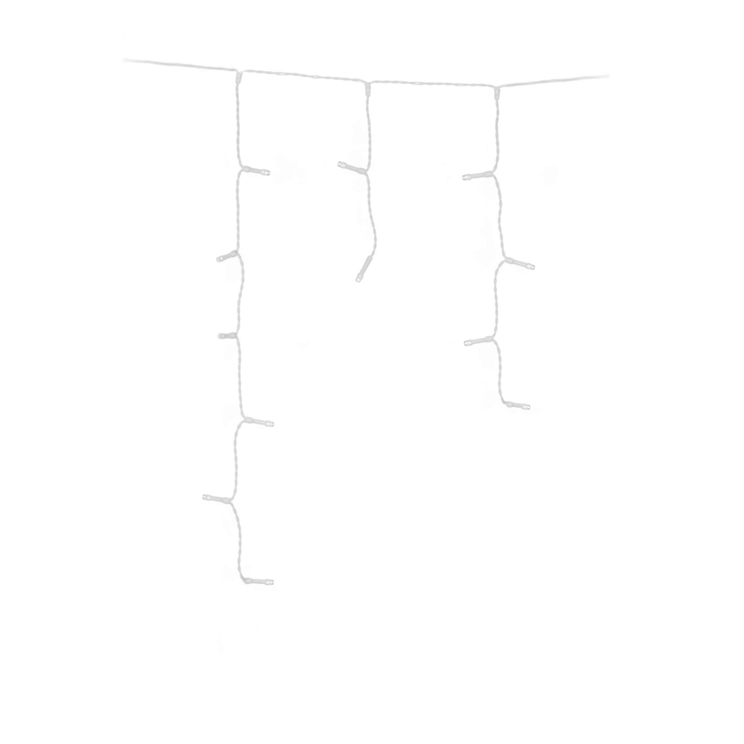 my home LED-Lichterkette »Livva in 6, 12 und 24 m Kettenlänge,« 960 Stk.-flammig LED-Eisregen Lichterkette , warmweißes Licht, Timer, + 3 m Zuleitung